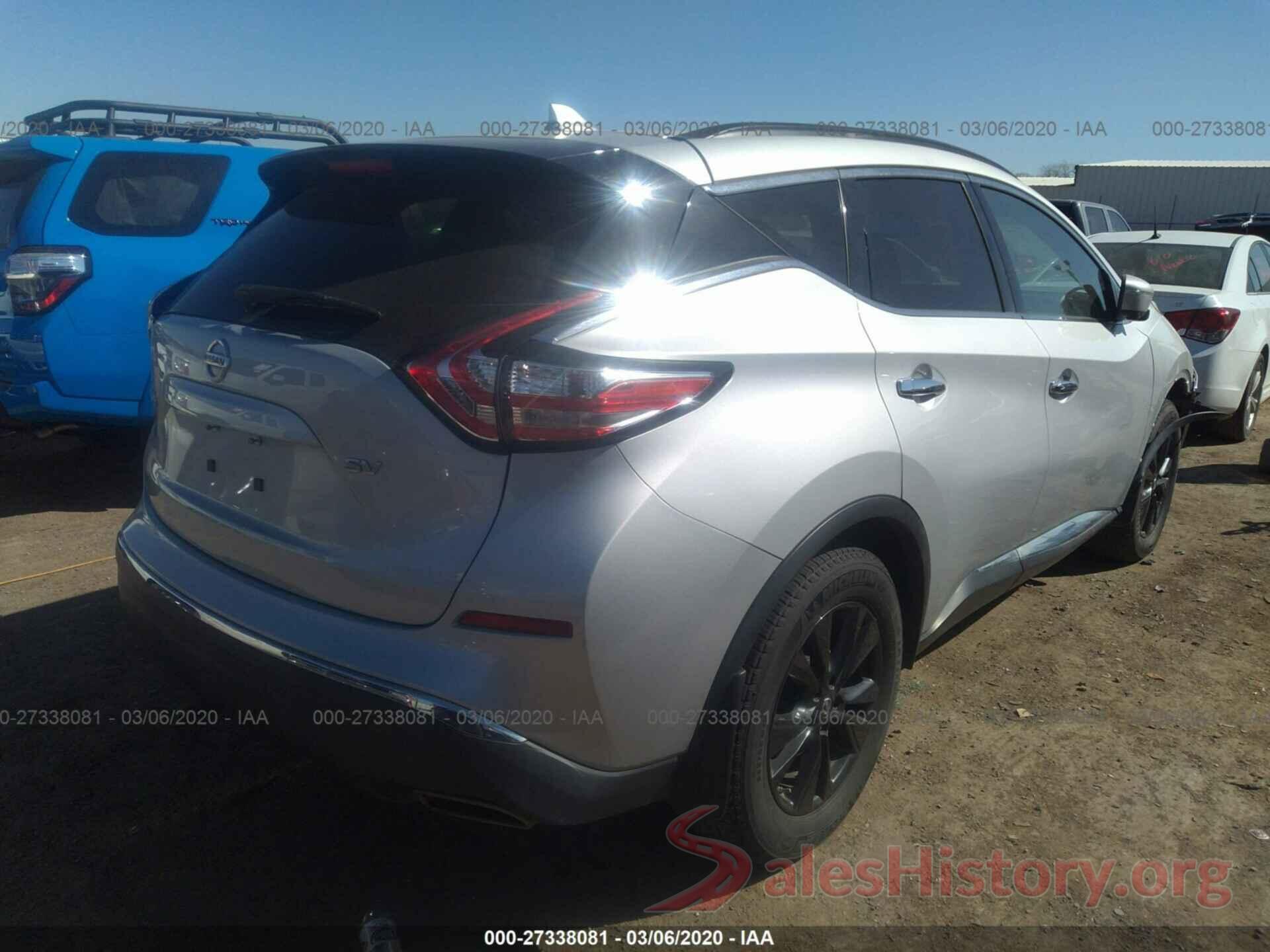 5N1AZ2MG3HN186267 2017 NISSAN MURANO