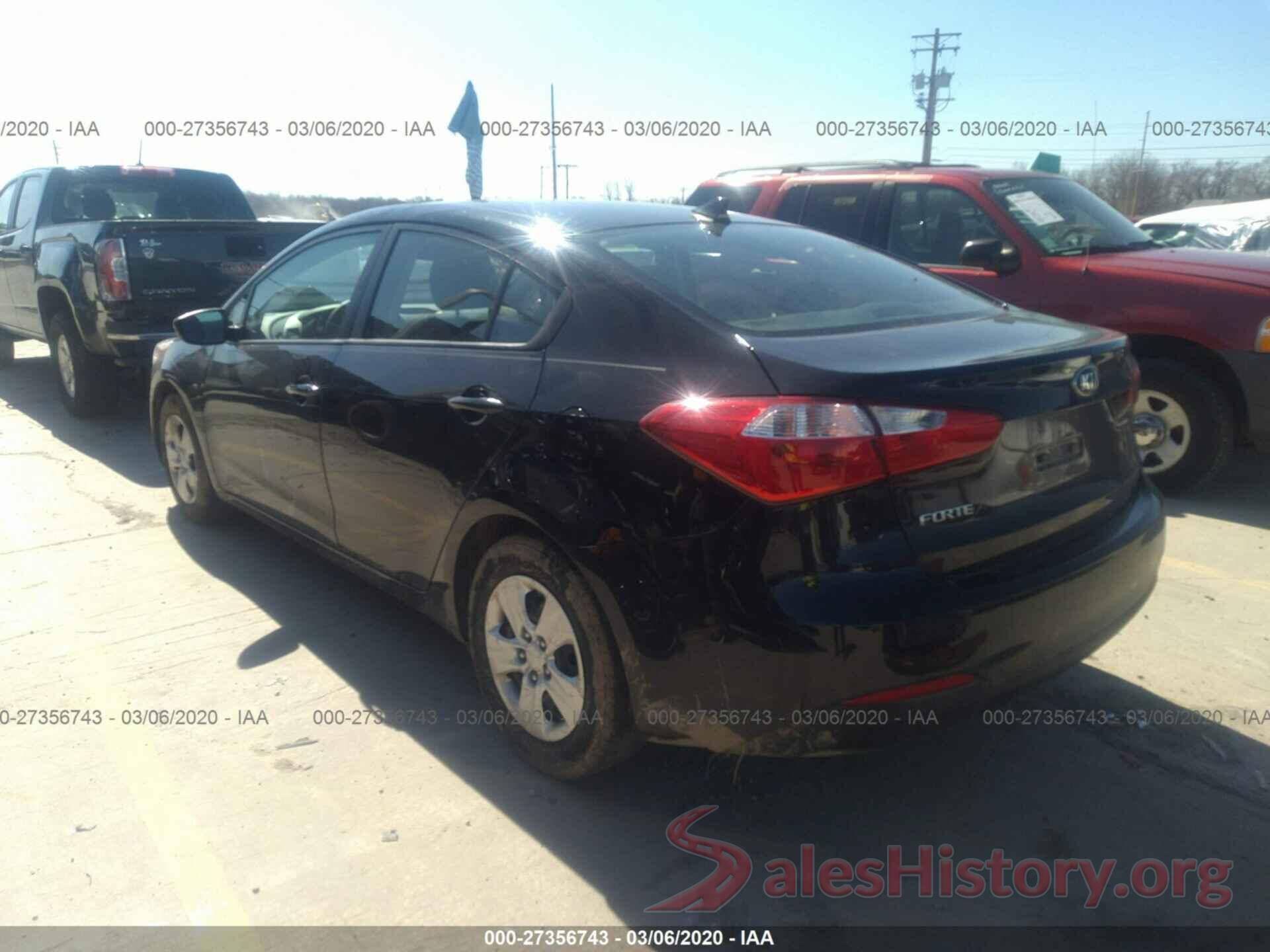 KNAFK4A68G5616957 2016 KIA FORTE