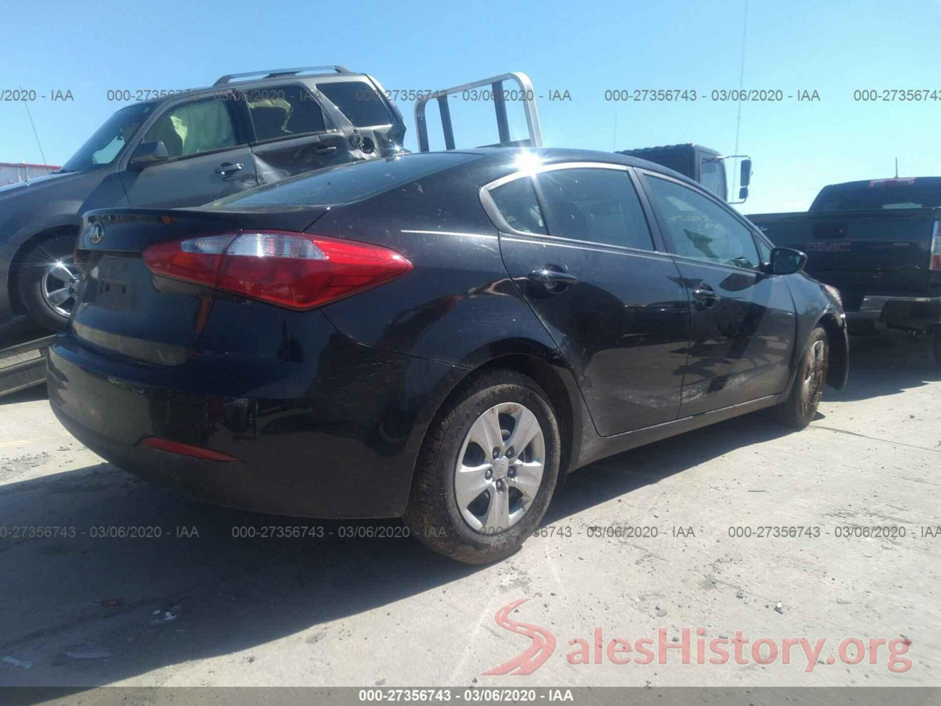 KNAFK4A68G5616957 2016 KIA FORTE