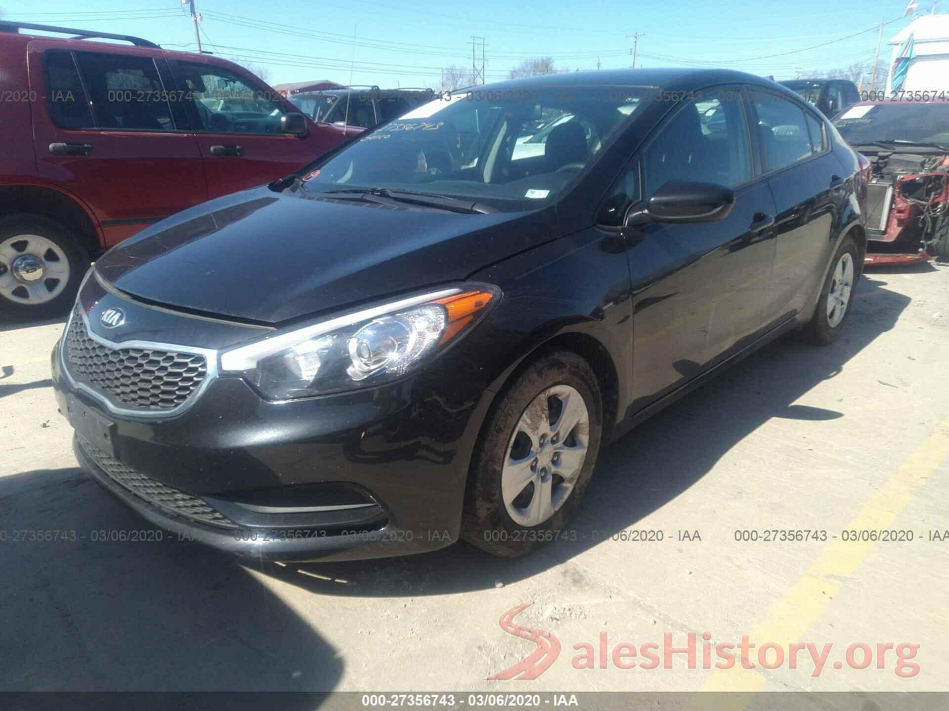 KNAFK4A68G5616957 2016 KIA FORTE