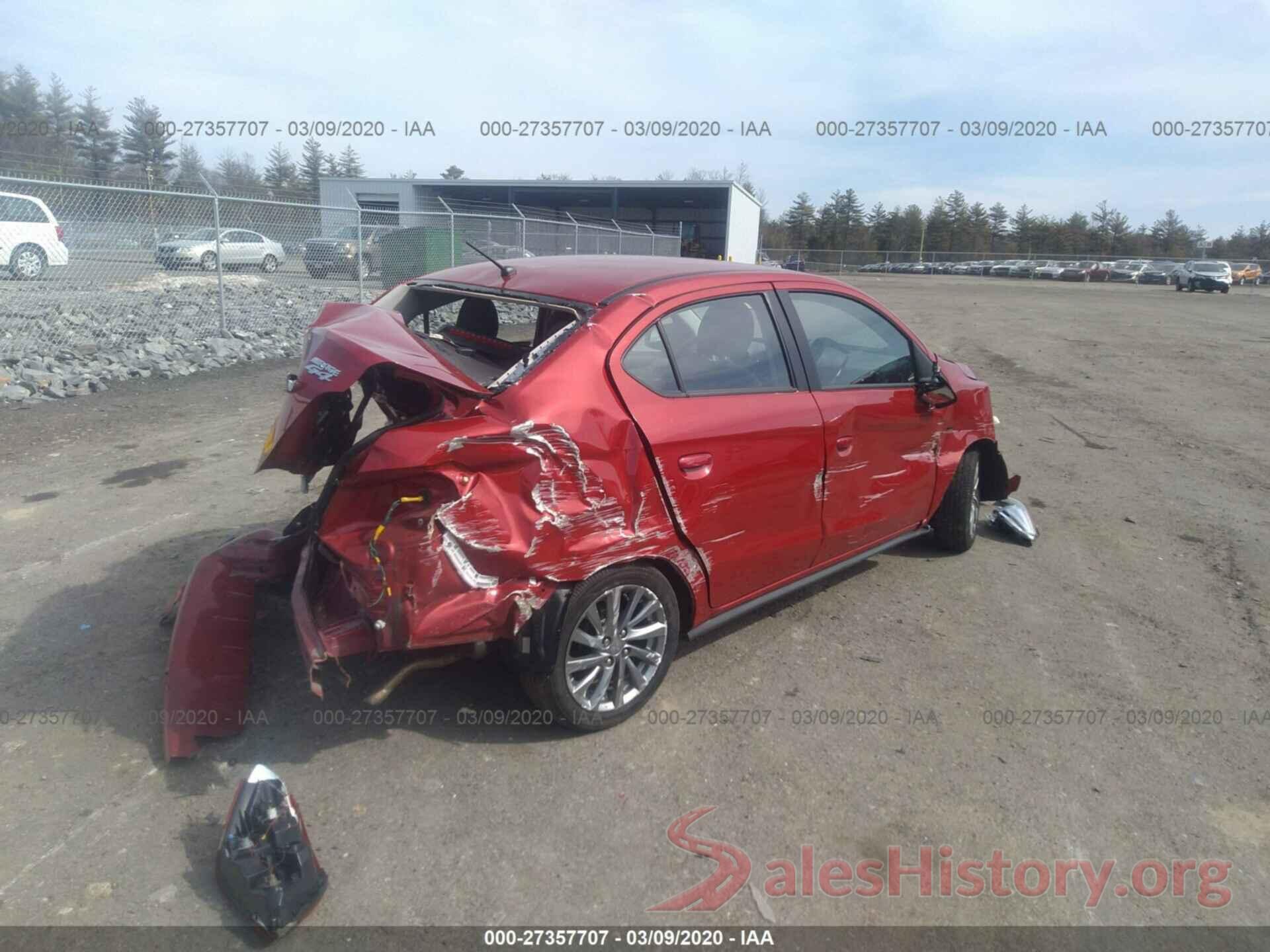 ML32F3FJ9KHF10592 2019 MITSUBISHI MIRAGE