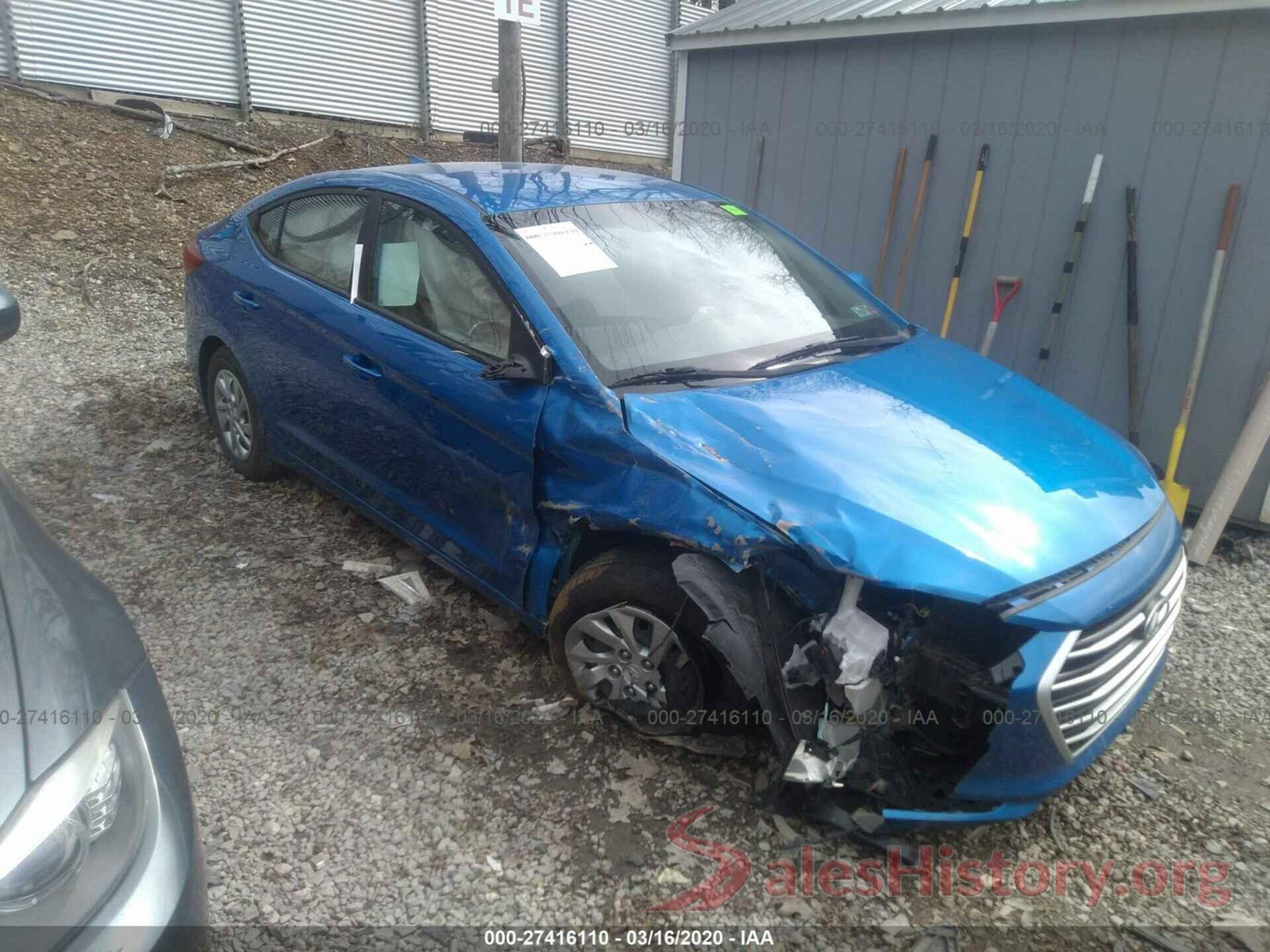 KMHD74LF8HU118592 2017 HYUNDAI ELANTRA