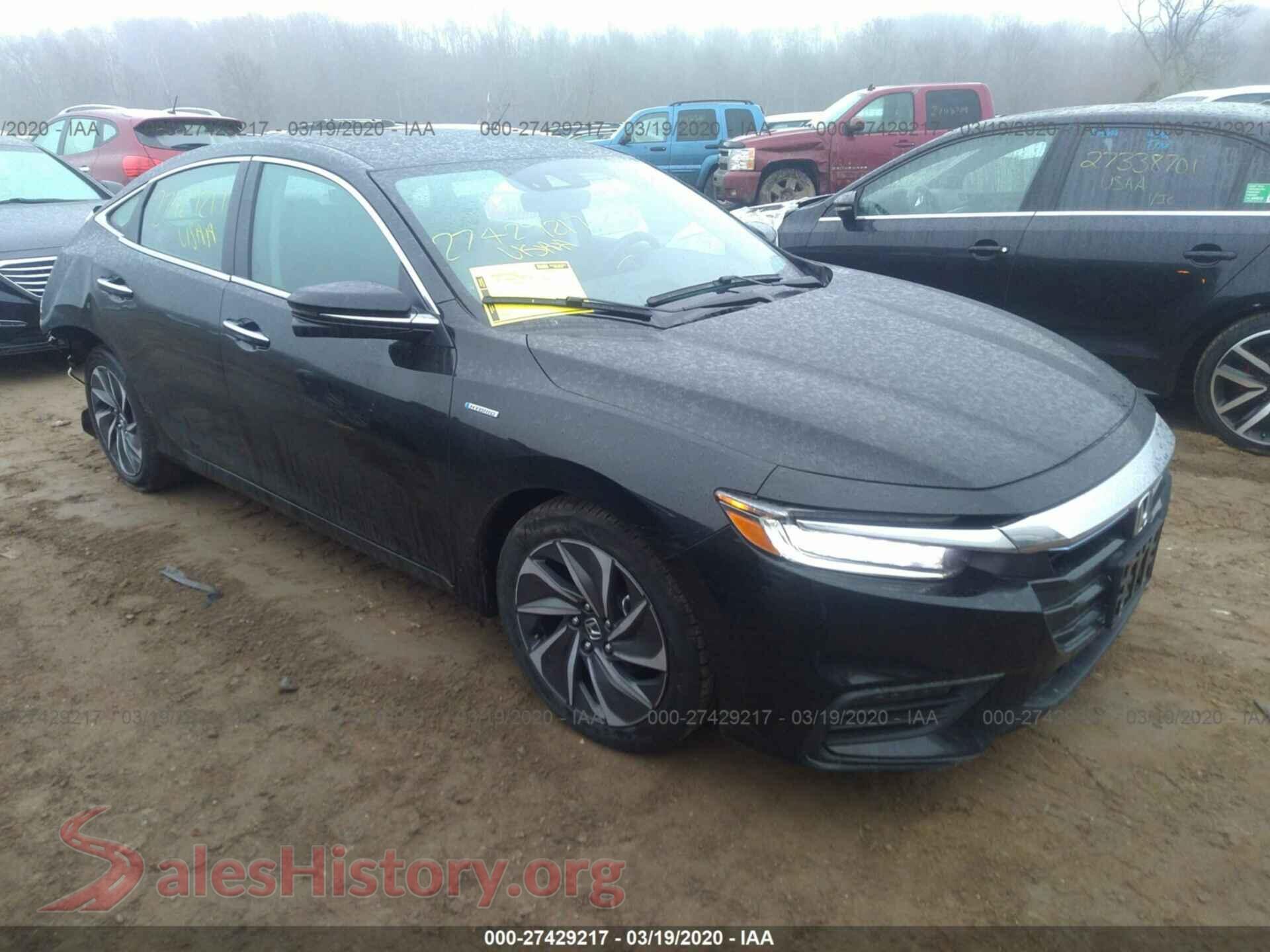 2019 HONDA INSIGHT VIN 19XZE4F92KE013221, auction photo