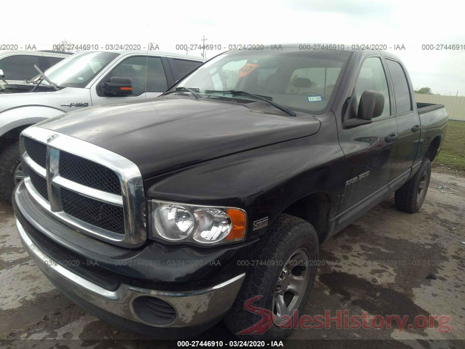 1FM5K8DH6GGC80695 2005 DODGE RAM 1500