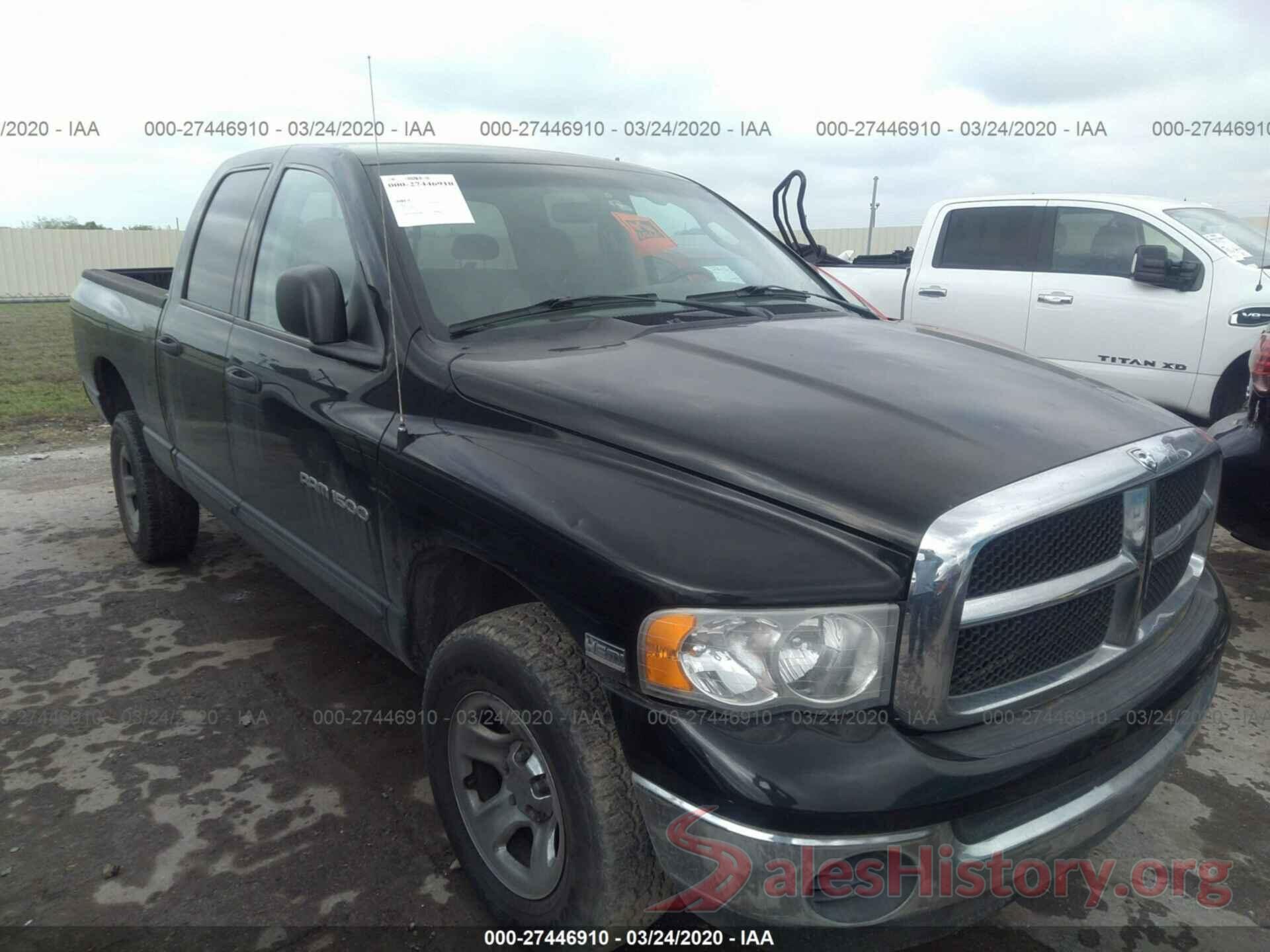 1FM5K8DH6GGC80695 2005 DODGE RAM 1500