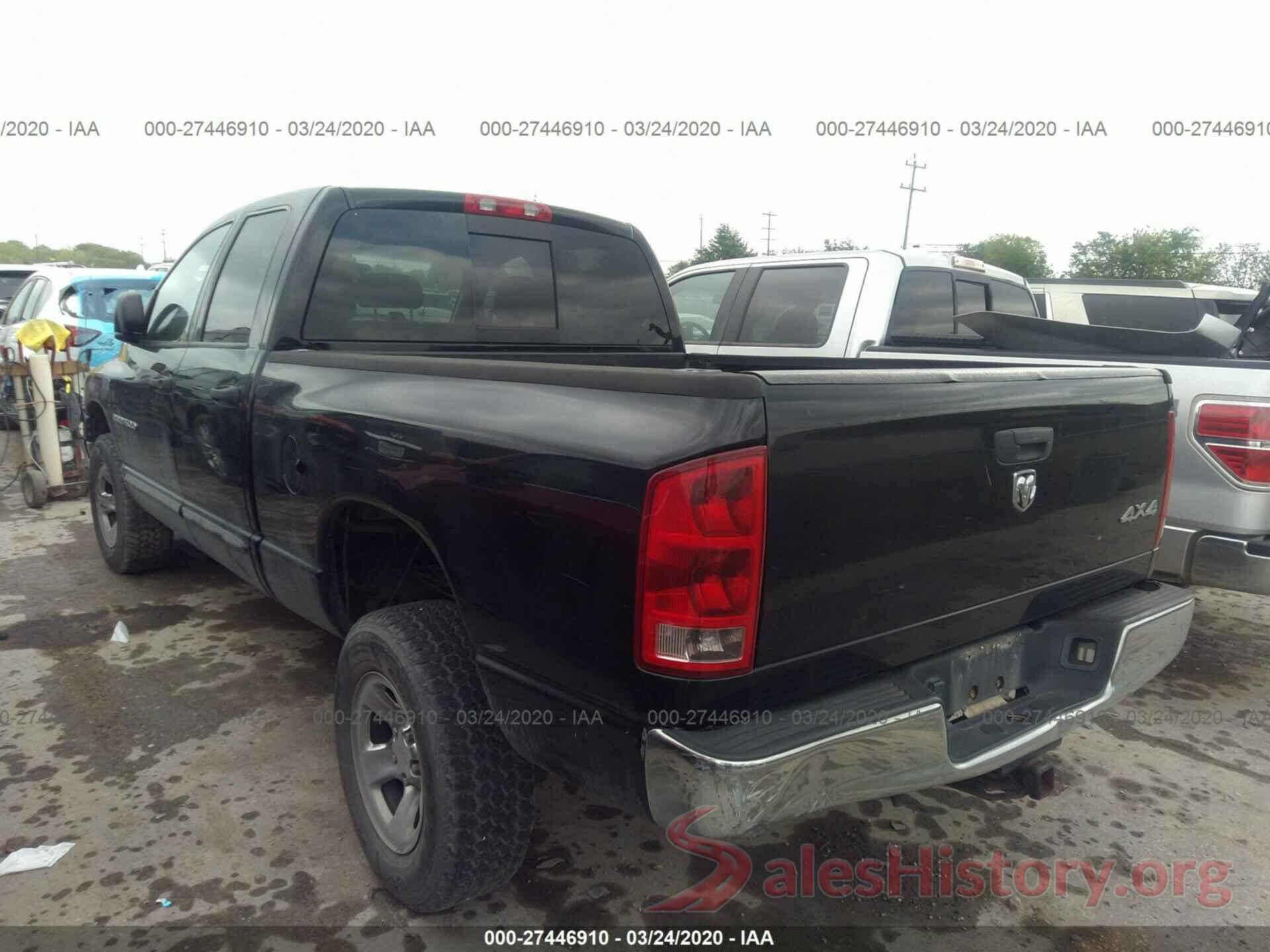 1FM5K8DH6GGC80695 2005 DODGE RAM 1500