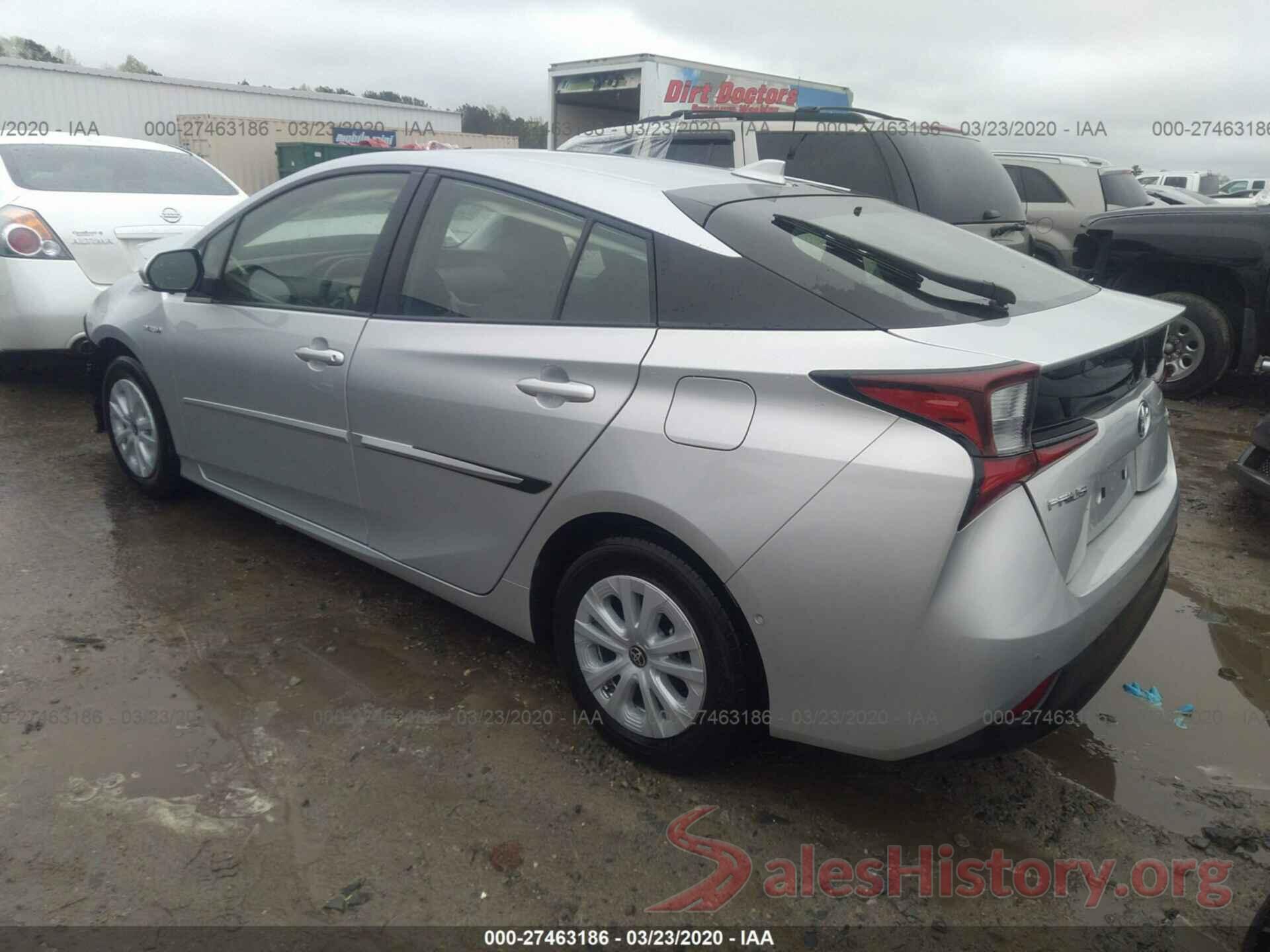 JTDKARFU5K3096701 2019 TOYOTA PRIUS