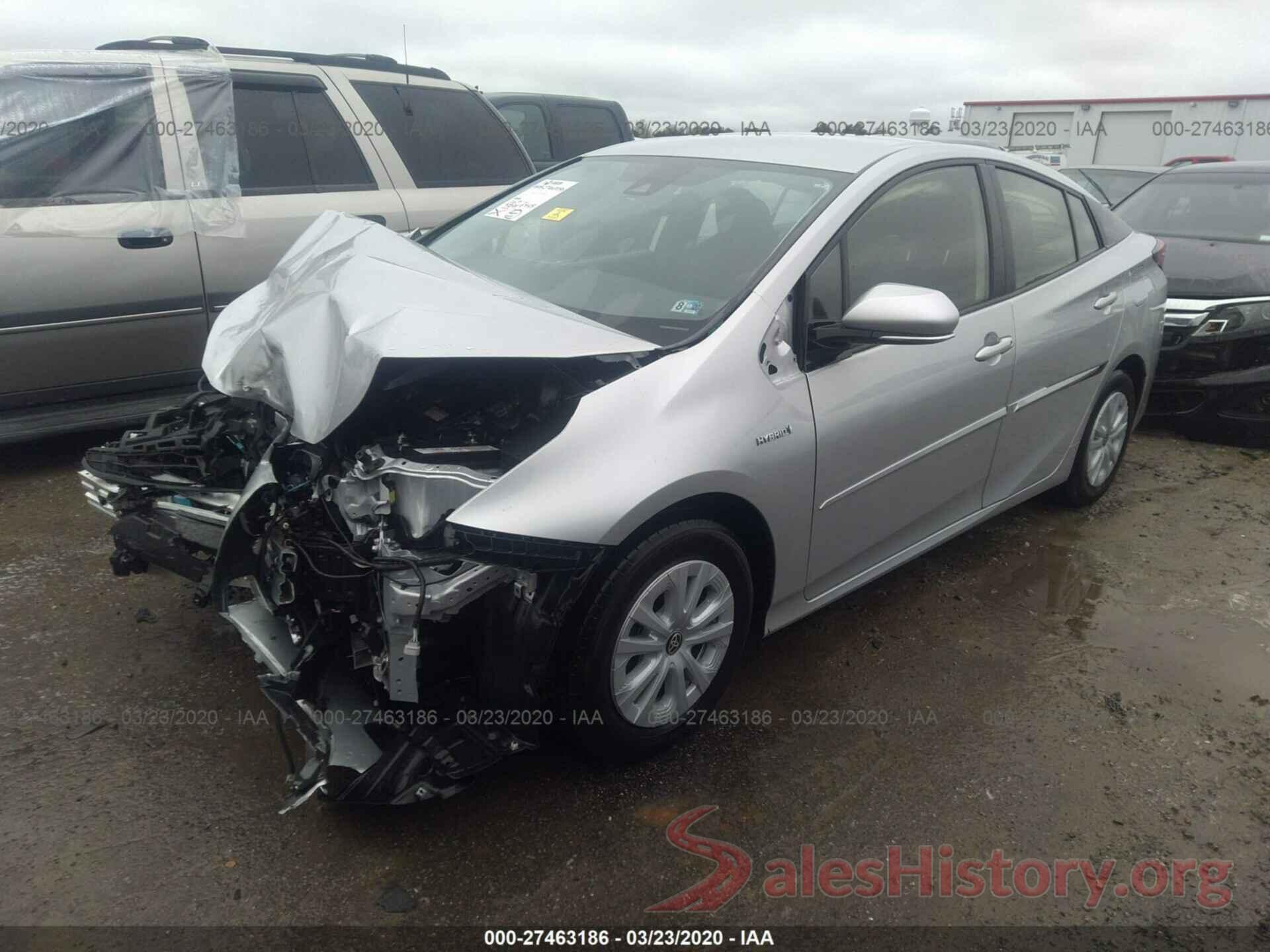 JTDKARFU5K3096701 2019 TOYOTA PRIUS