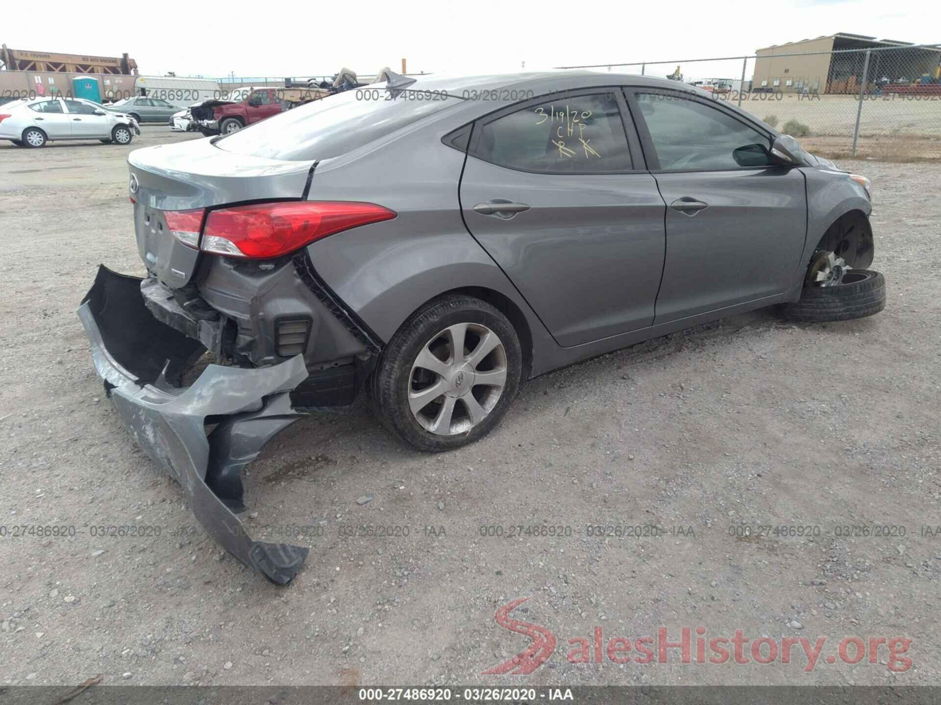 5NPD84LF8HH122881 2013 HYUNDAI ELANTRA