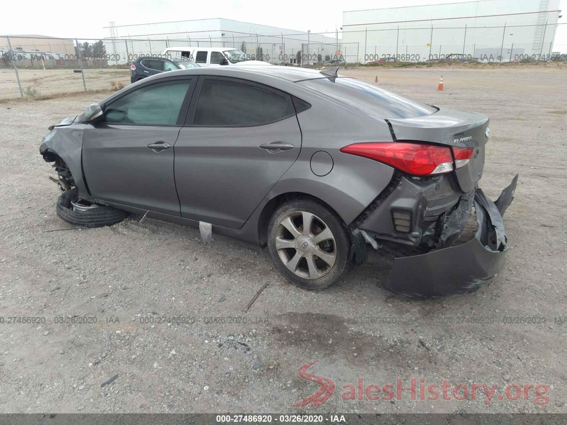 5NPD84LF8HH122881 2013 HYUNDAI ELANTRA