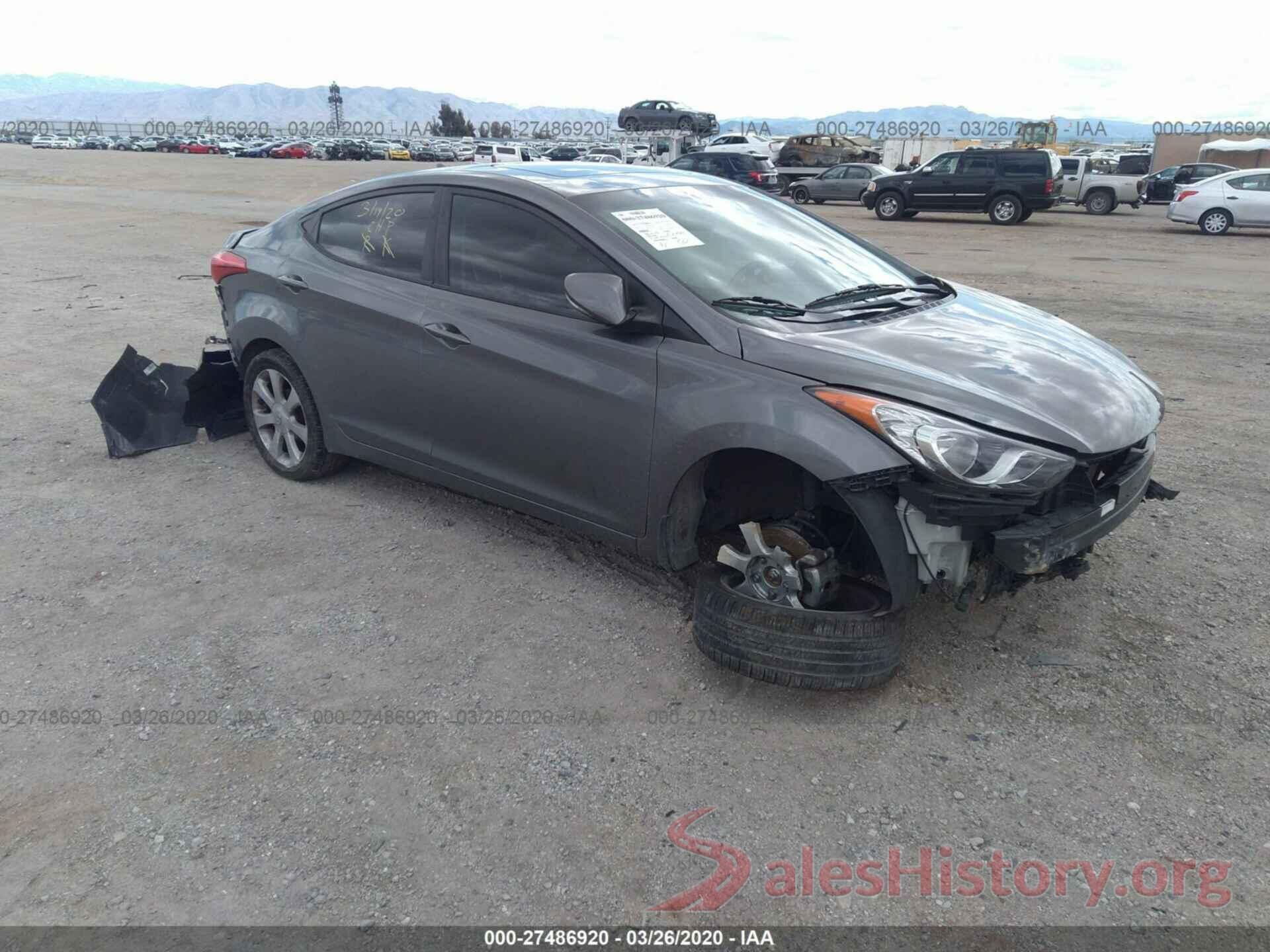 5NPD84LF8HH122881 2013 HYUNDAI ELANTRA