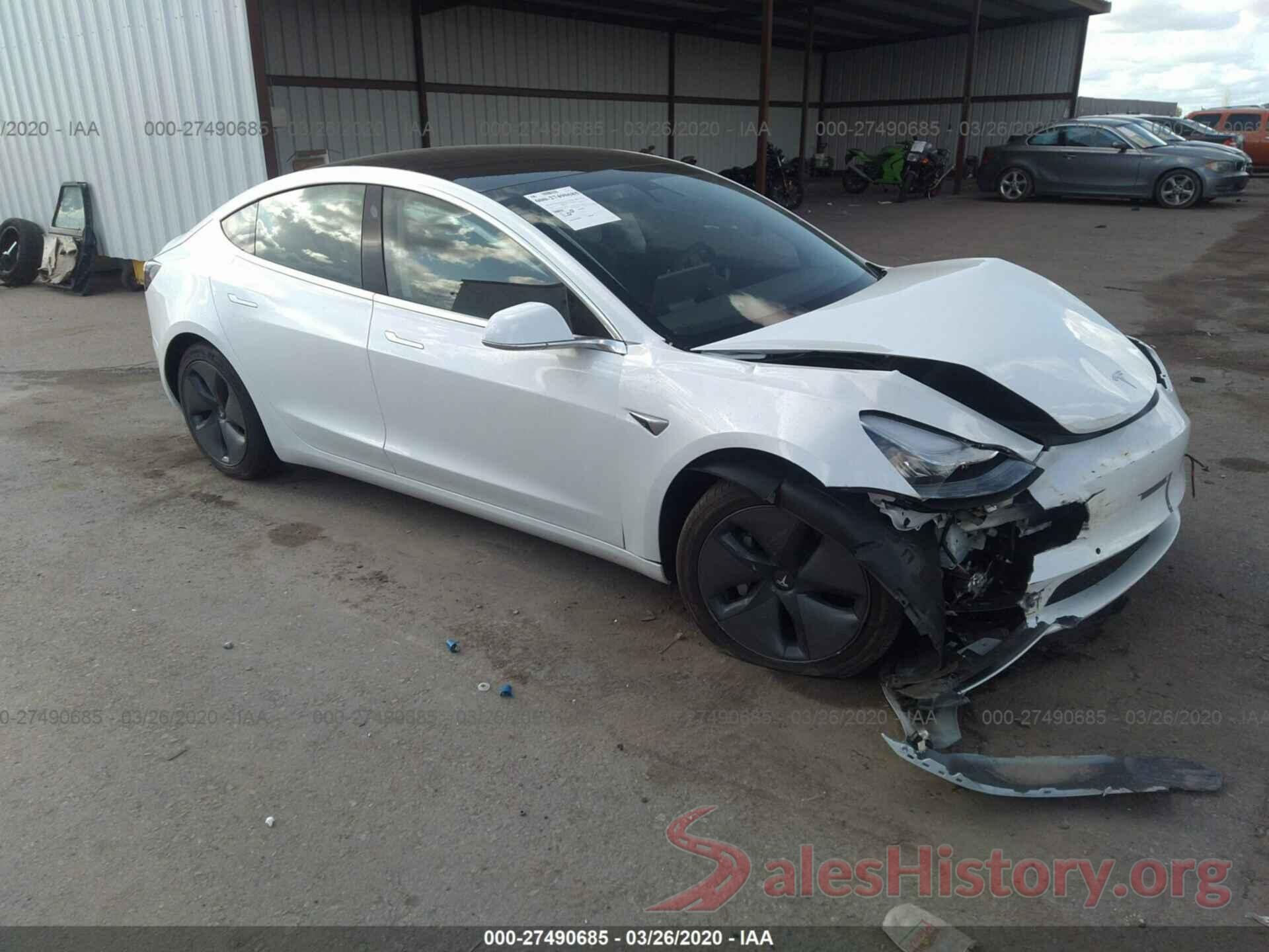 5YJ3E1EA4KF485155 2019 TESLA MODEL 3