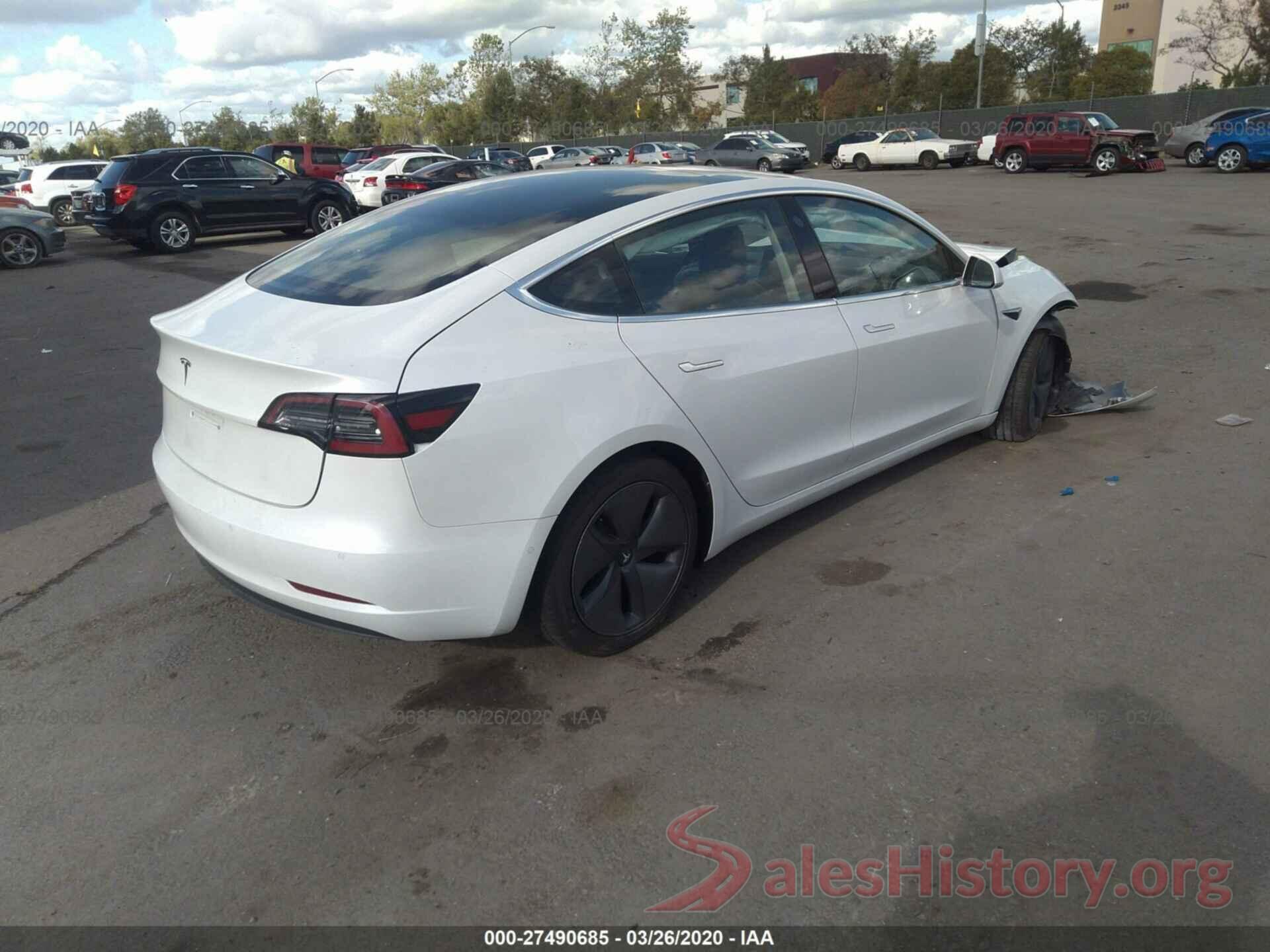 5YJ3E1EA4KF485155 2019 TESLA MODEL 3