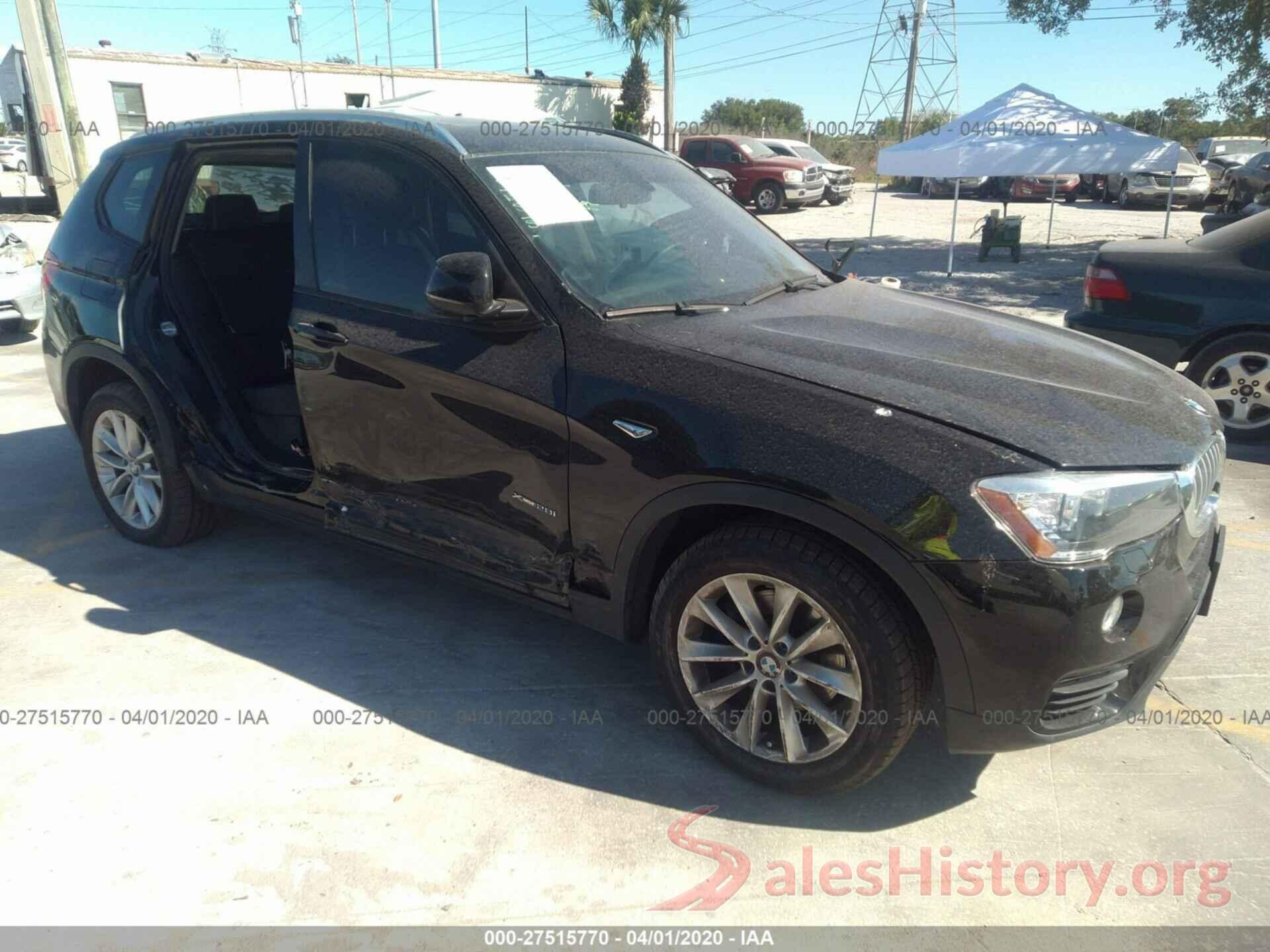 5UXWX9C31H0T21491 2017 BMW X3