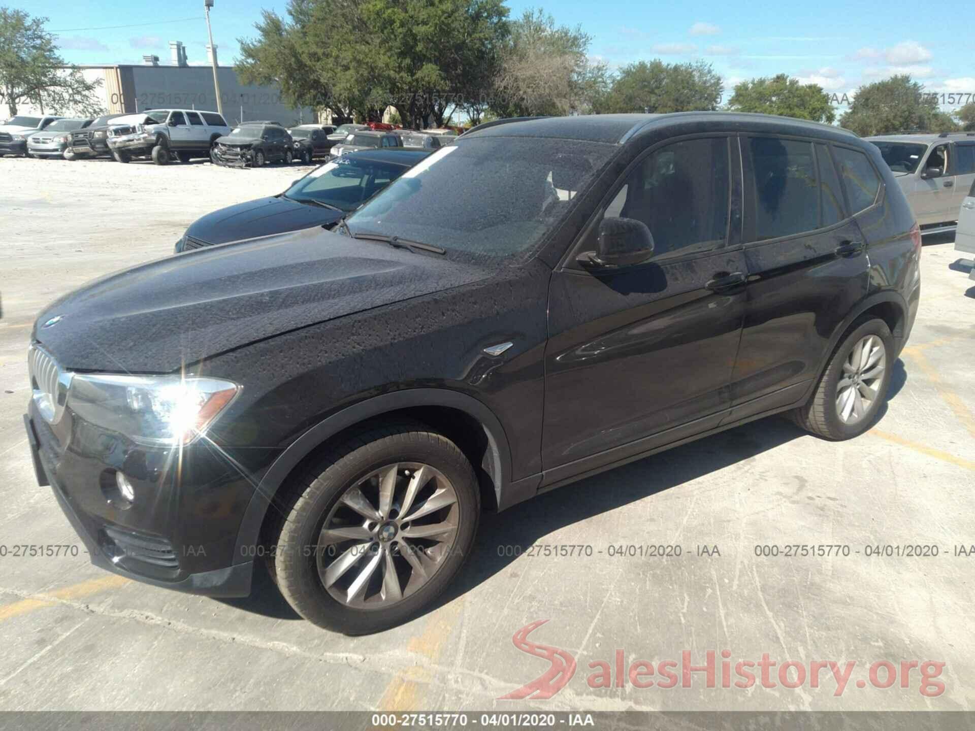 5UXWX9C31H0T21491 2017 BMW X3