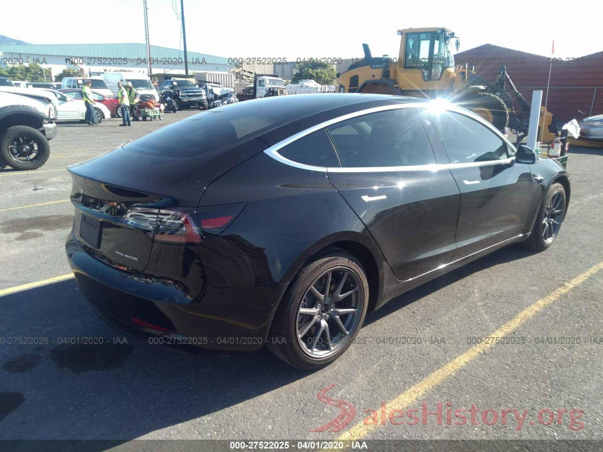 5YJ3E1EBXKF208597 2019 TESLA MODEL 3