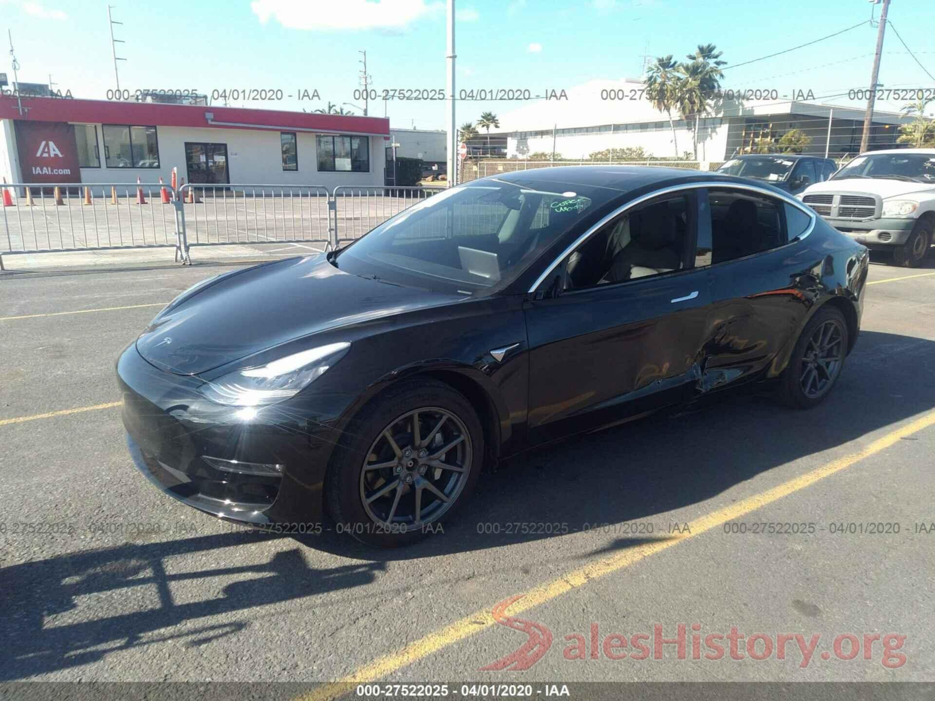 5YJ3E1EBXKF208597 2019 TESLA MODEL 3