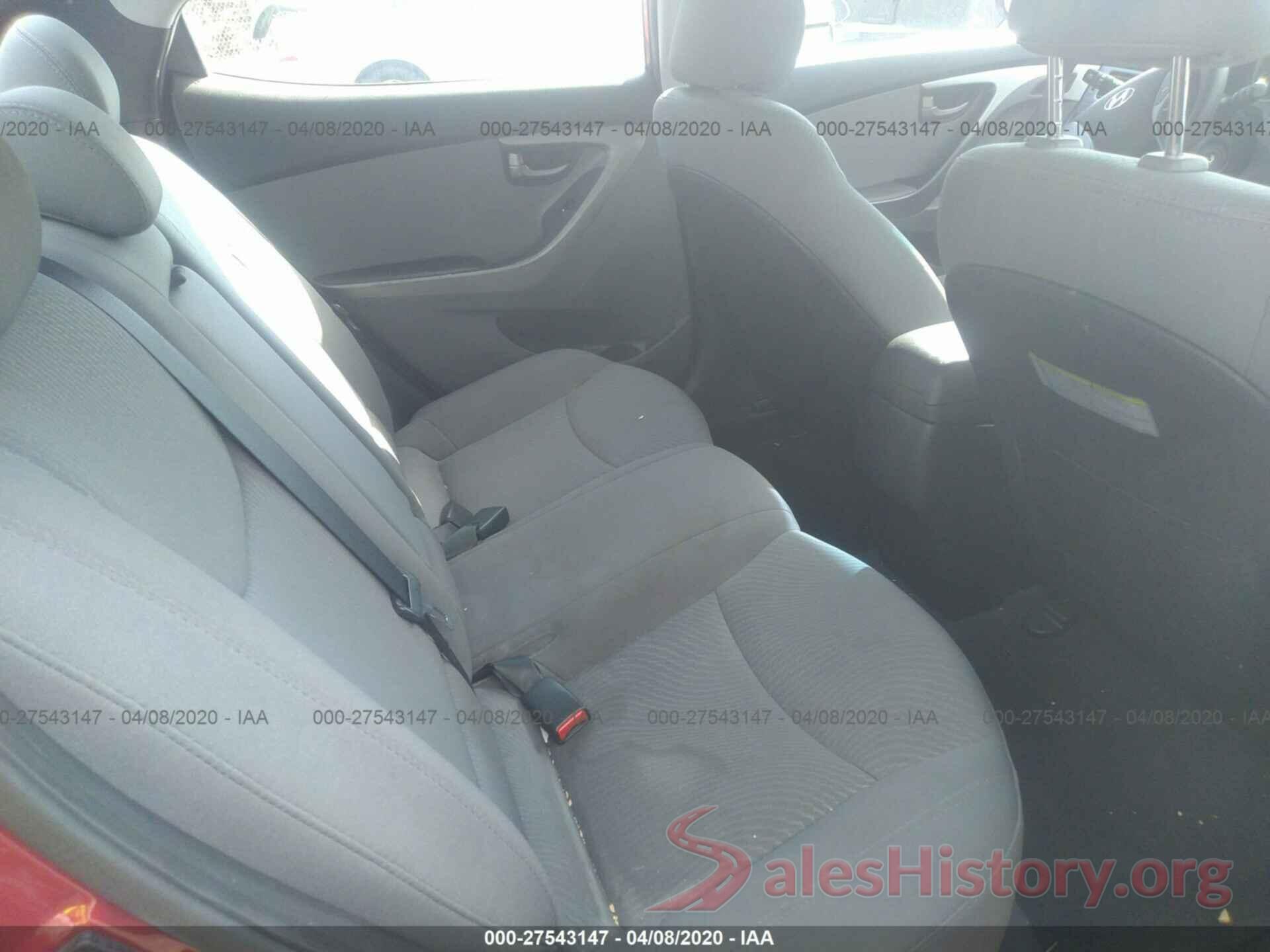 5NPDH4AE0GH751236 2016 HYUNDAI ELANTRA