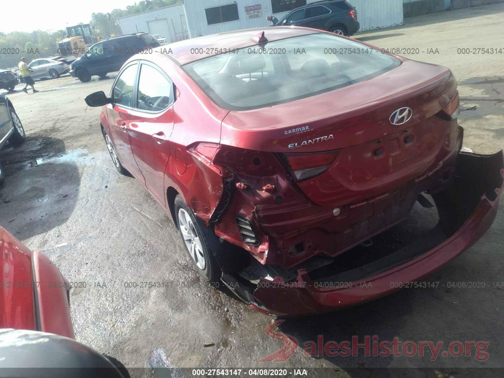 5NPDH4AE0GH751236 2016 HYUNDAI ELANTRA