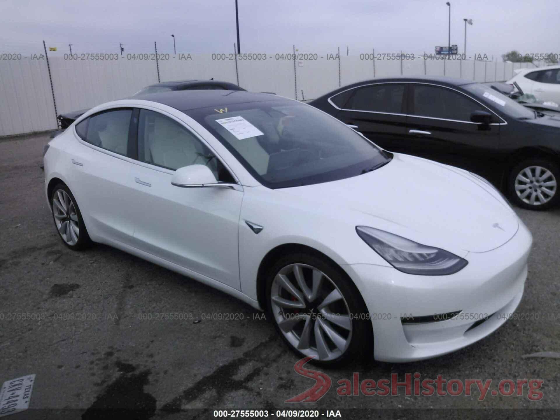 5YJ3E1EBXKF214108 2019 TESLA MODEL 3