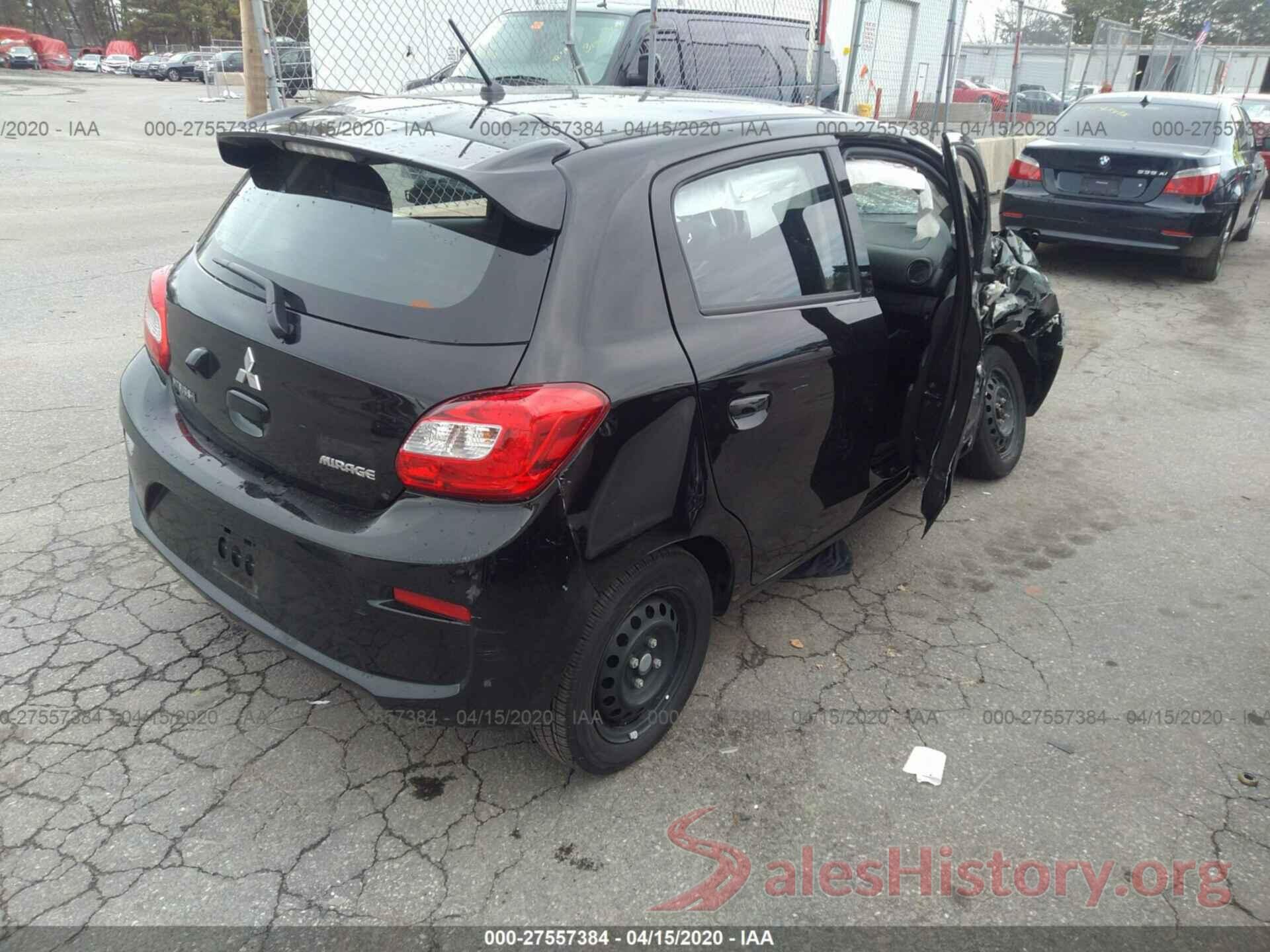 ML32A3HJ0KH015853 2019 MITSUBISHI MIRAGE