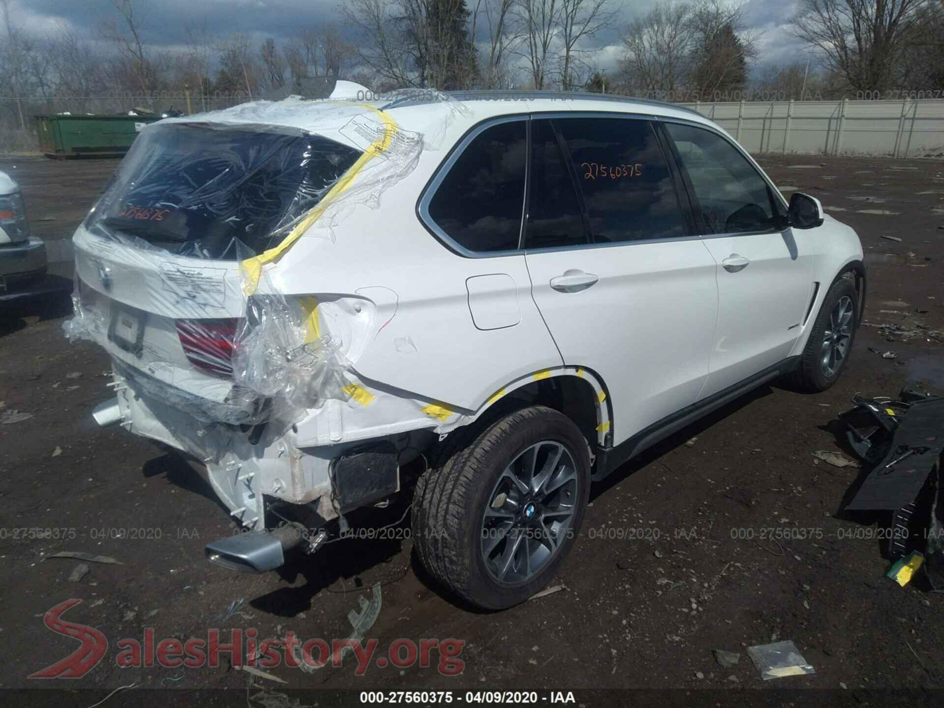 2018 BMW X5 VIN 5UXKR0C57J0X88880, rear driver side