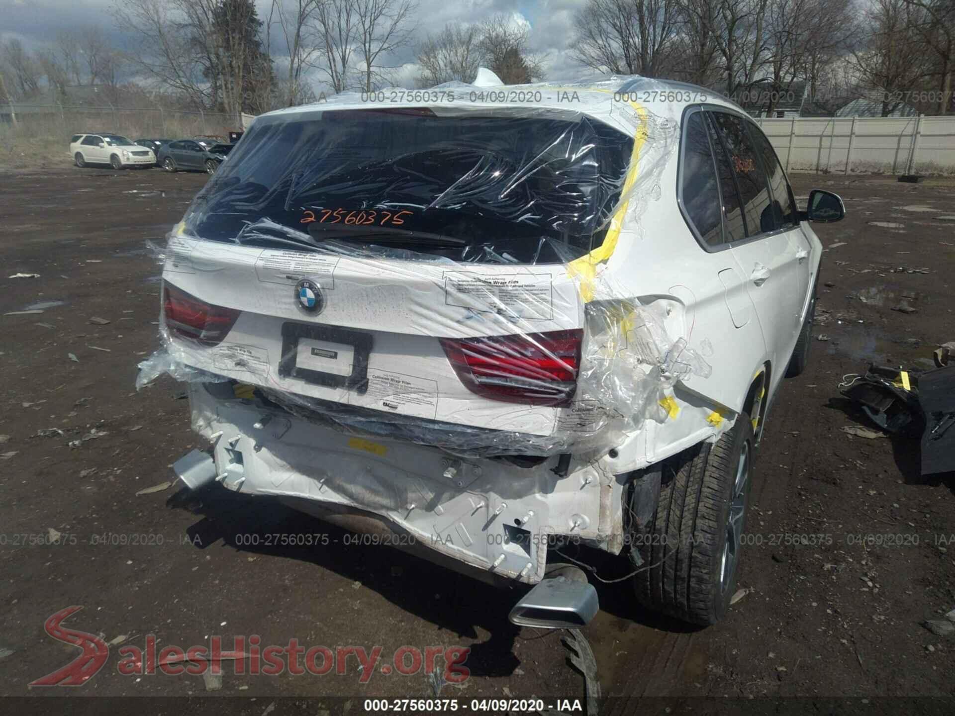 2018 BMW X5 VIN 5UXKR0C57J0X88880, rear passenger side