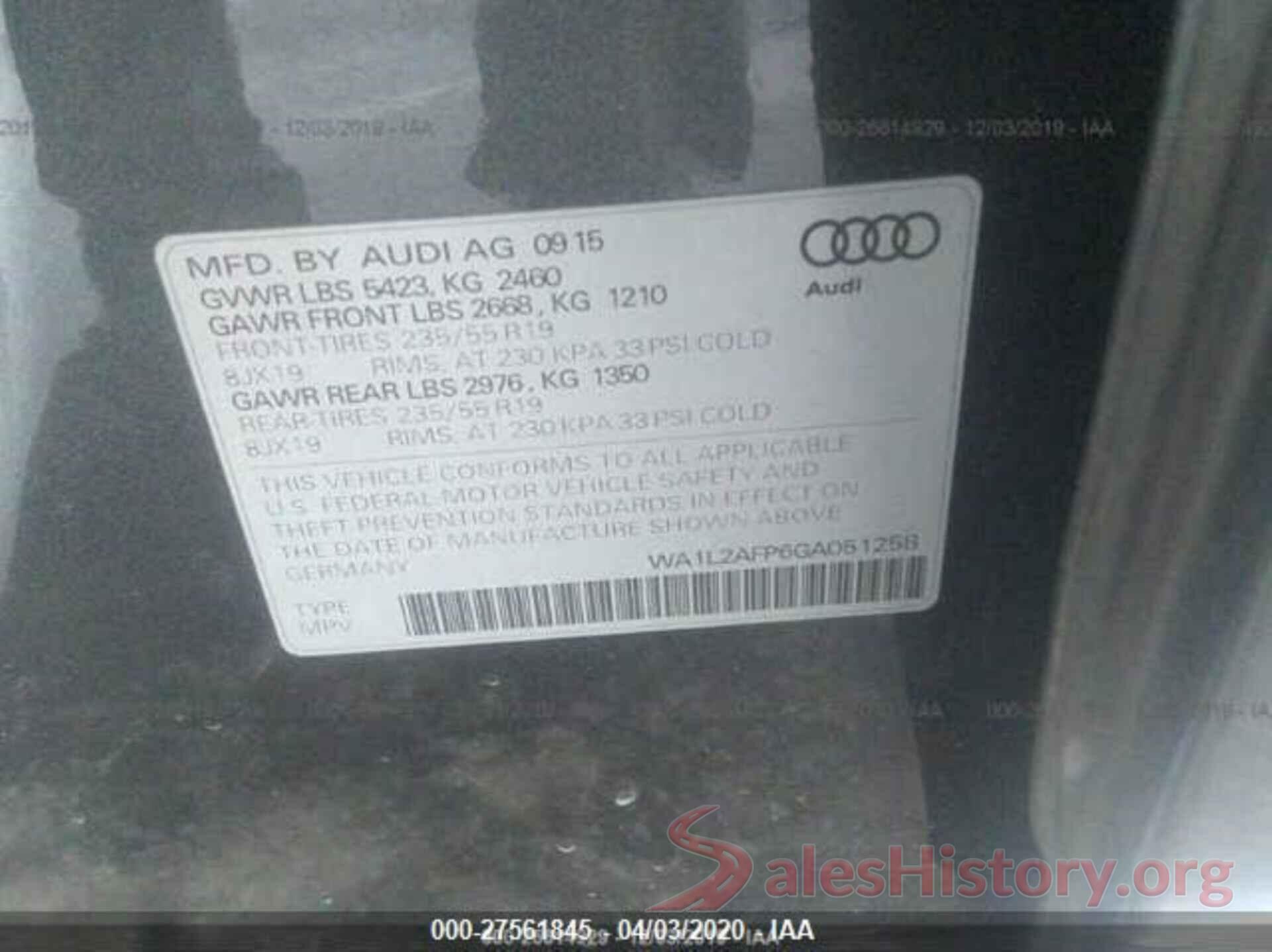 WA1L2AFP6GA051258 2016 AUDI Q5