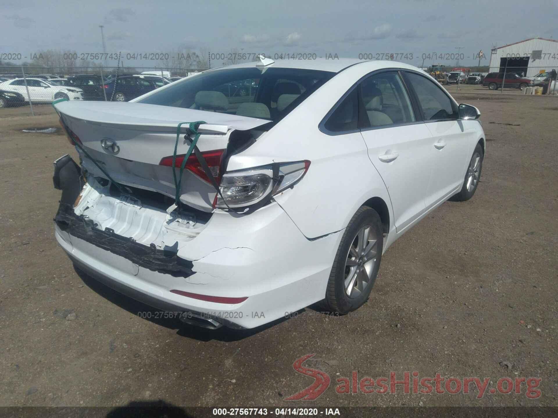 5NPE24AFXGH399409 2016 HYUNDAI SONATA