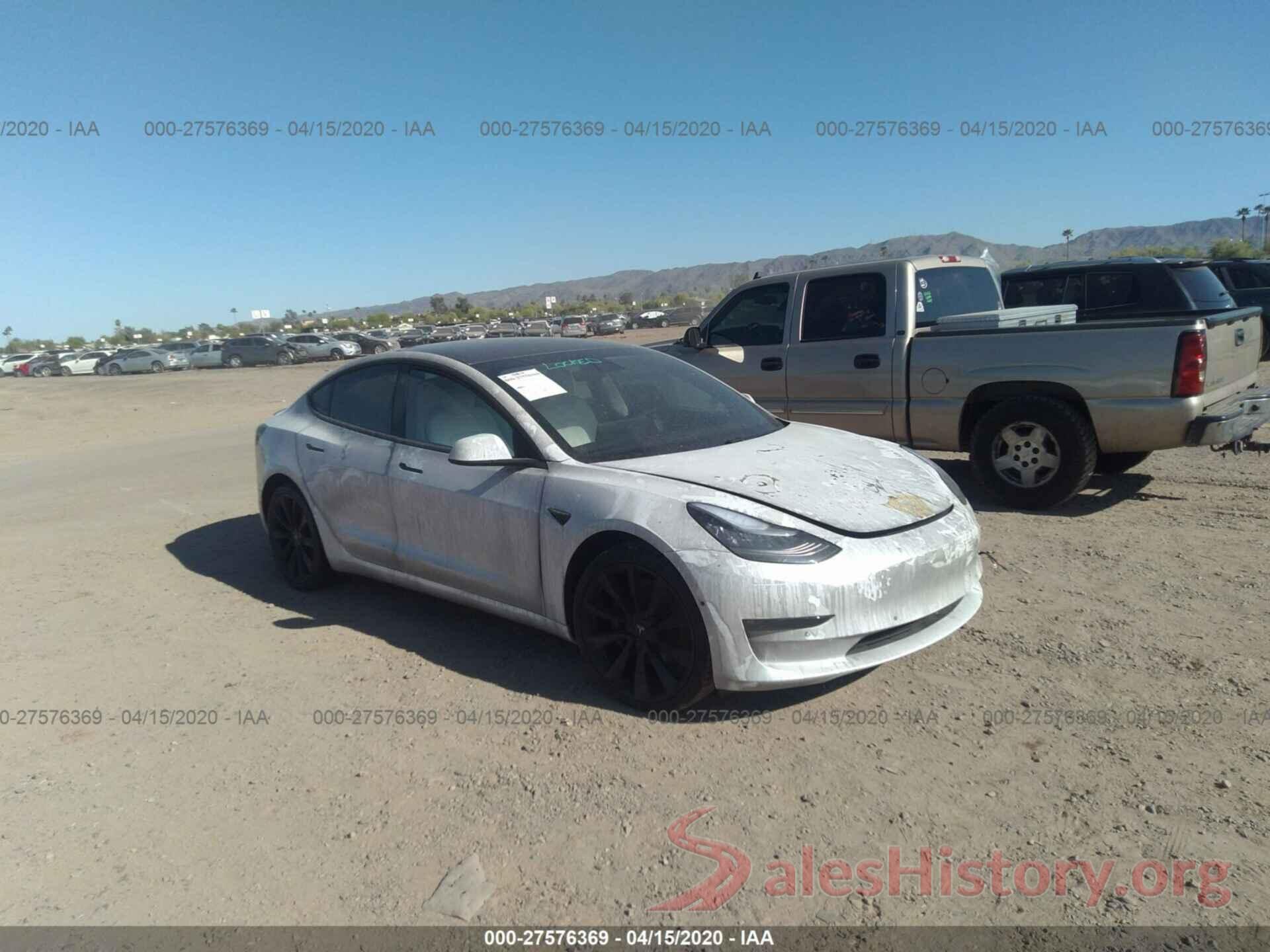 5YJ3E1ECXLF624899 2020 TESLA MODEL 3