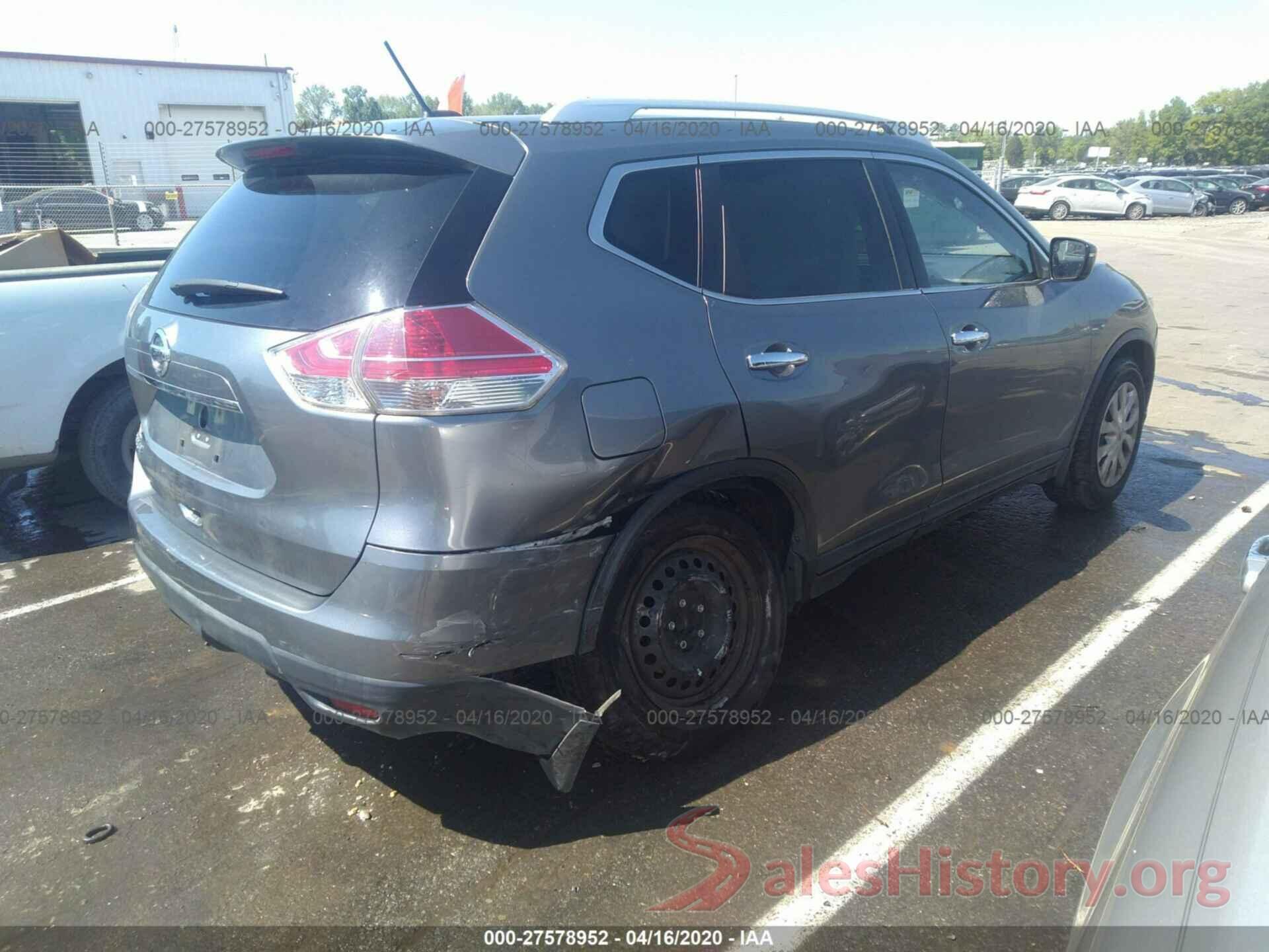 KNMAT2MT3GP603120 2016 NISSAN ROGUE