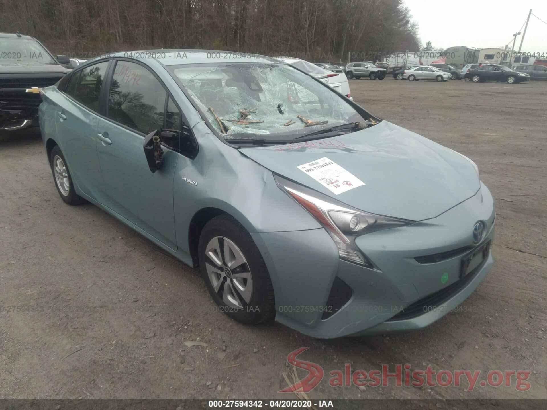 JTDKBRFU5H3054972 2017 TOYOTA PRIUS