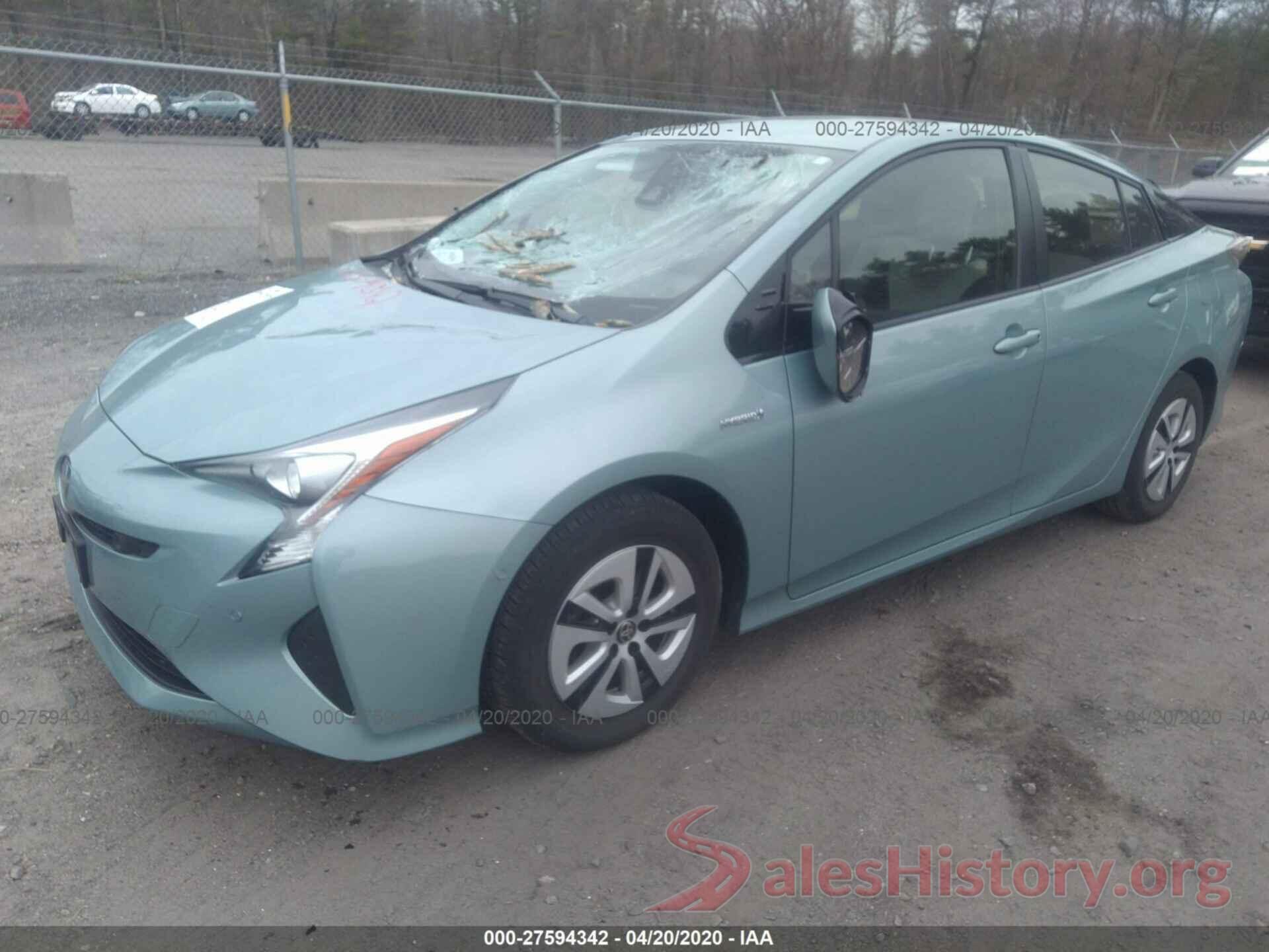 JTDKBRFU5H3054972 2017 TOYOTA PRIUS