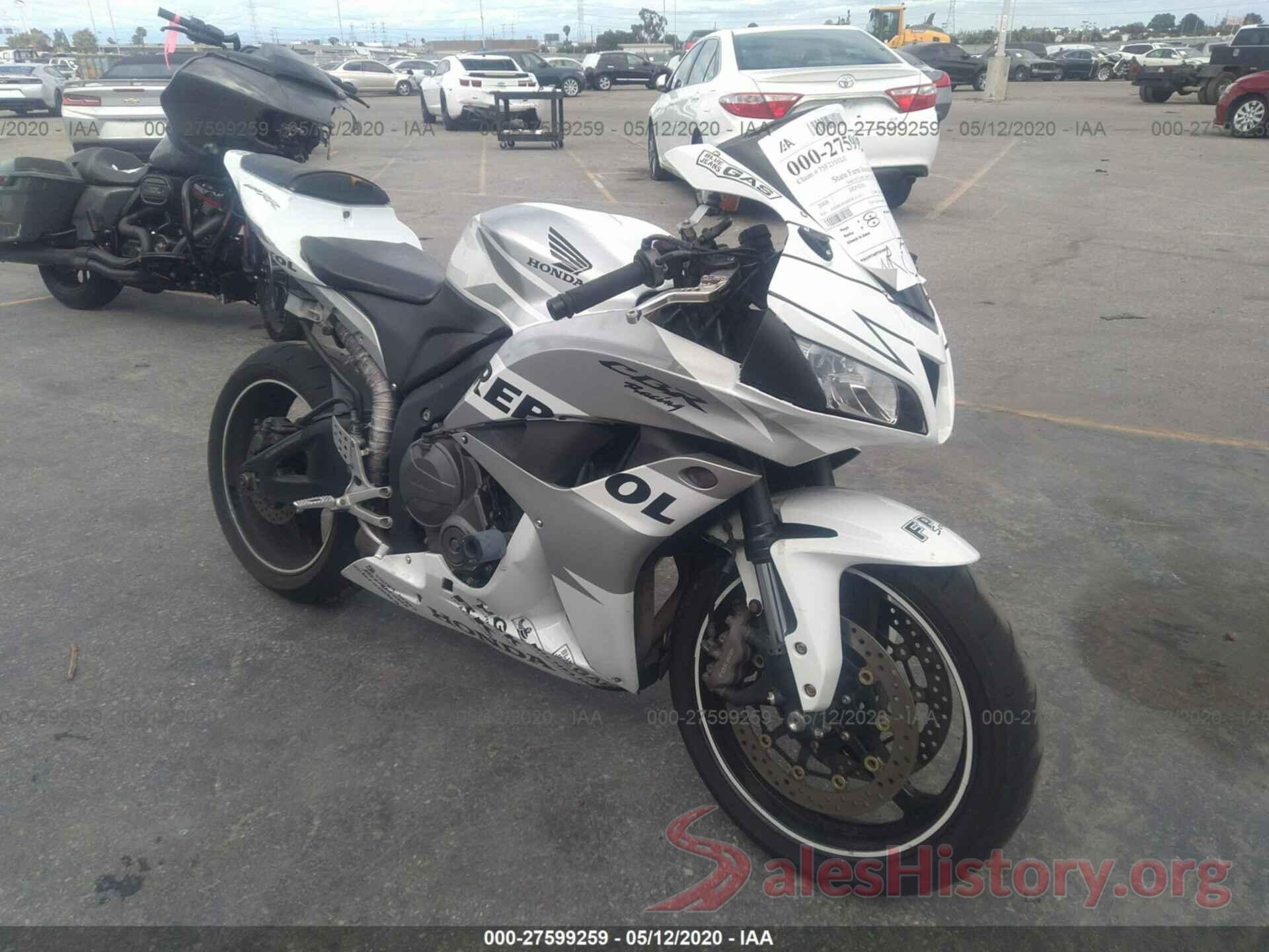 JH2PC40068M101651 2008 HONDA CBR600