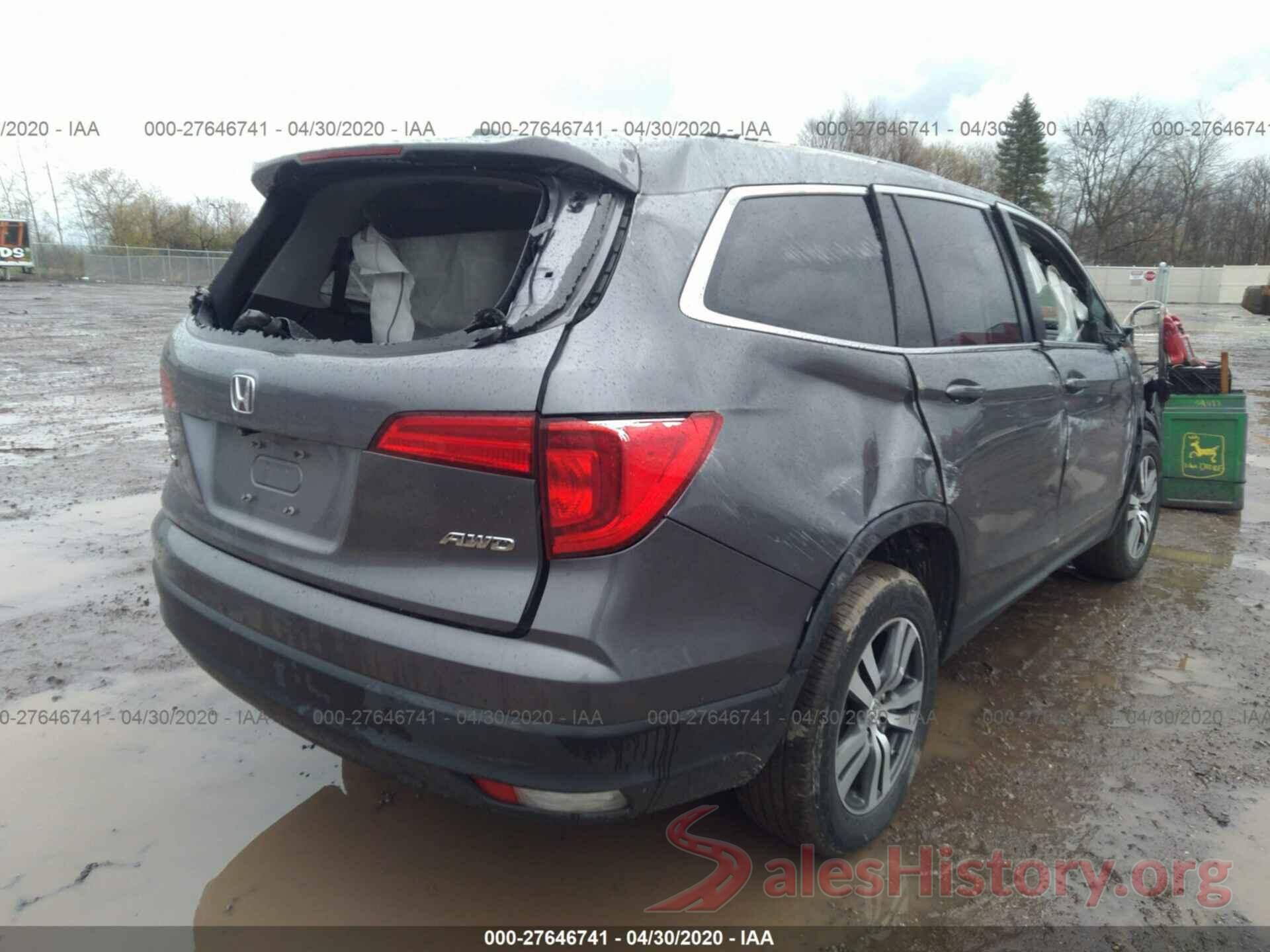 5FNYF6H58GB004149 2016 Honda Pilot