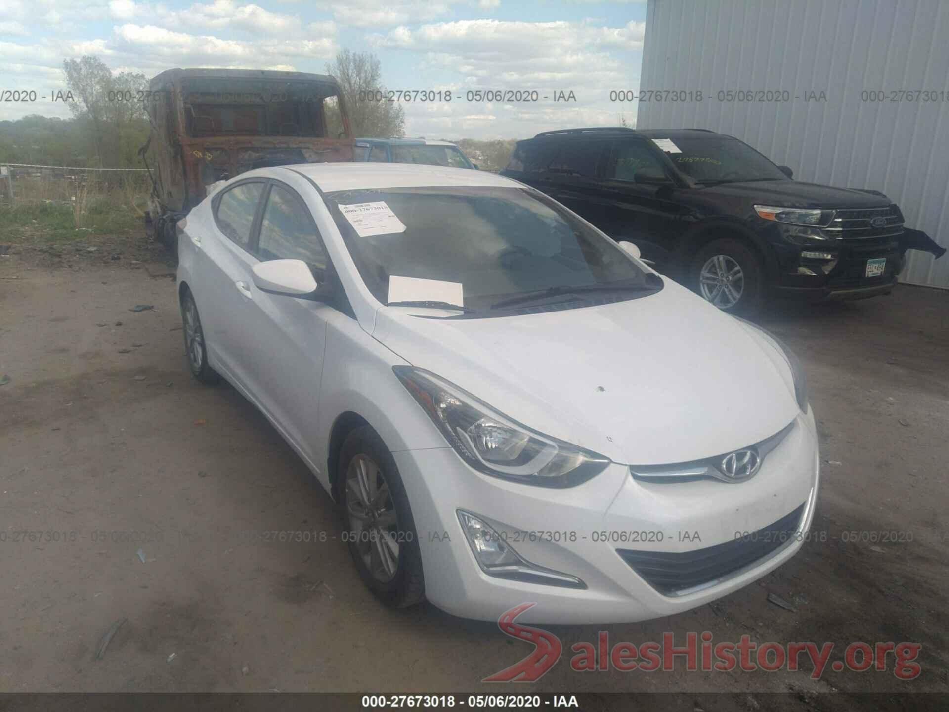 5NPDH4AE3GH742966 2016 HYUNDAI ELANTRA