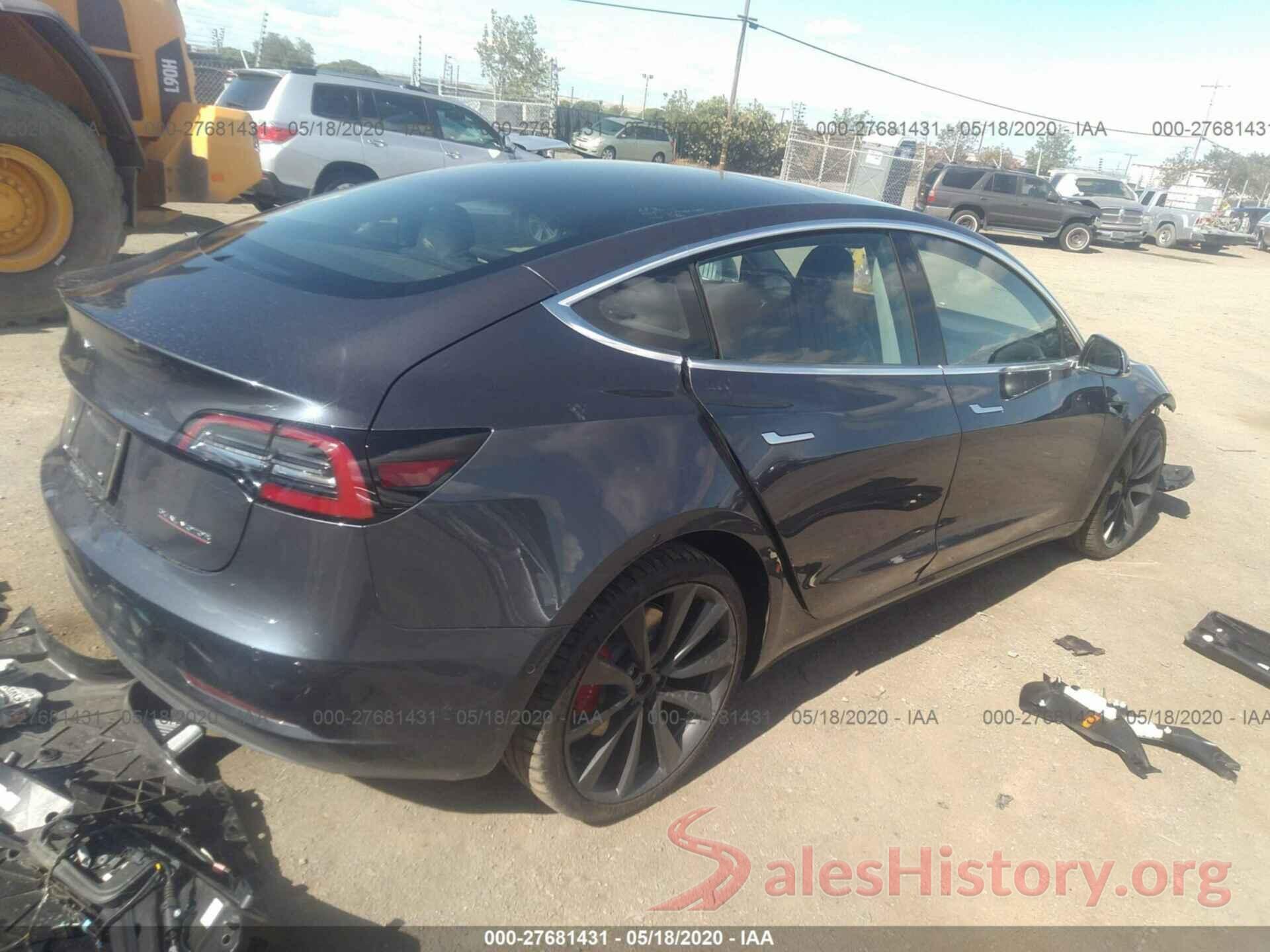 5YJ3E1ECXLF646837 2020 TESLA MODEL 3