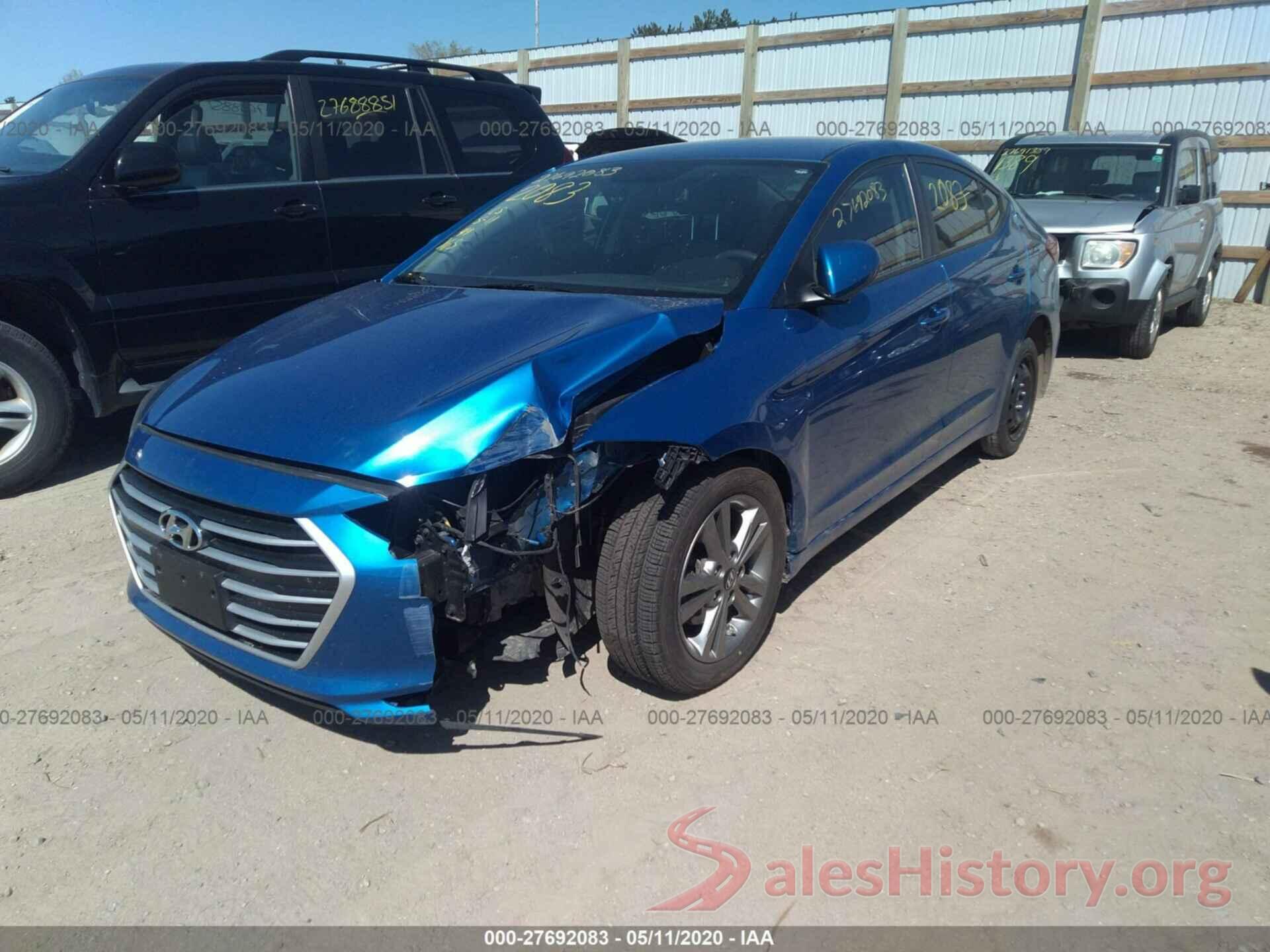 5NPD84LF0JH351917 2018 HYUNDAI ELANTRA