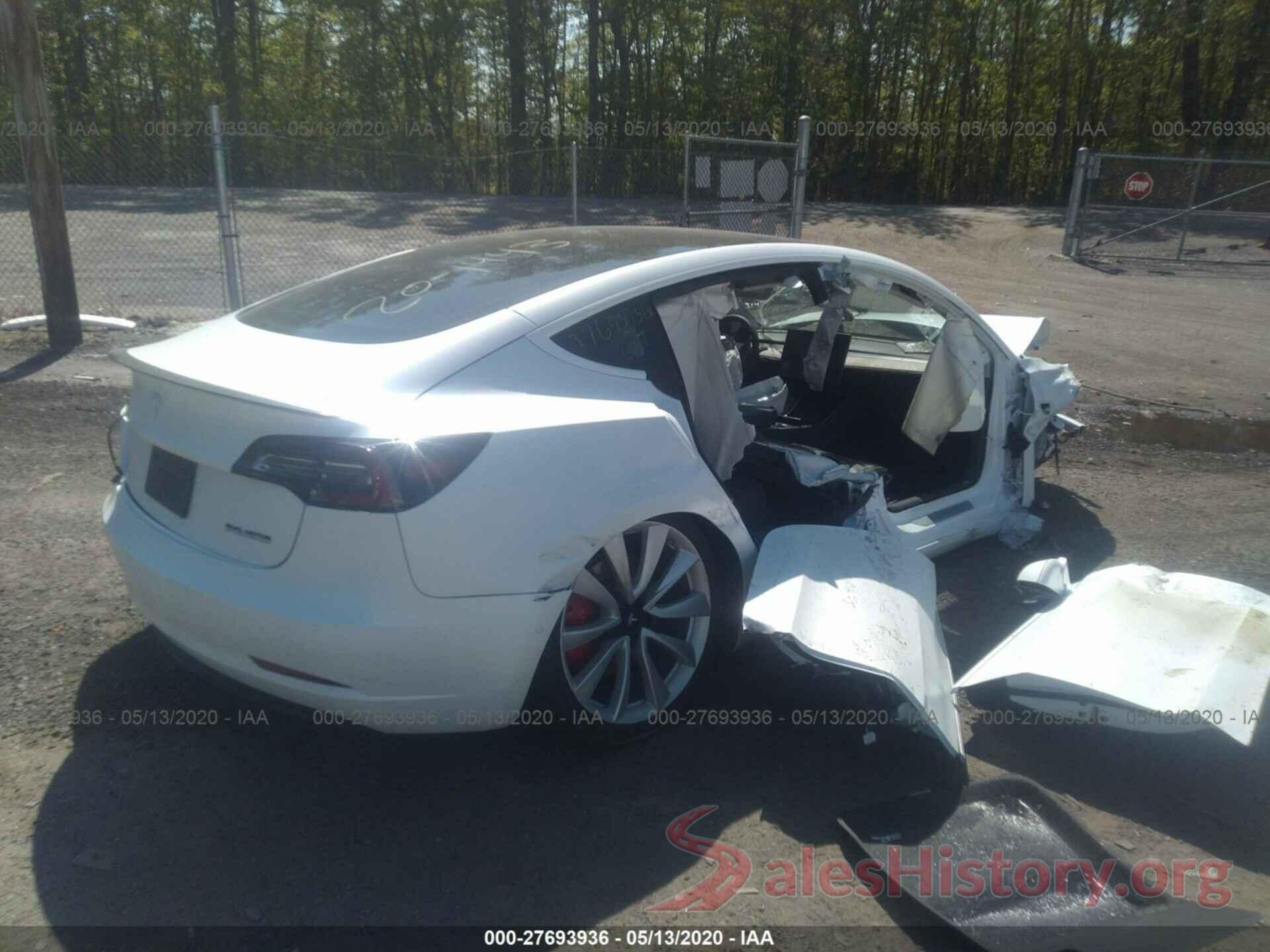 5YJ3E1EB9KF487007 2019 TESLA MODEL 3