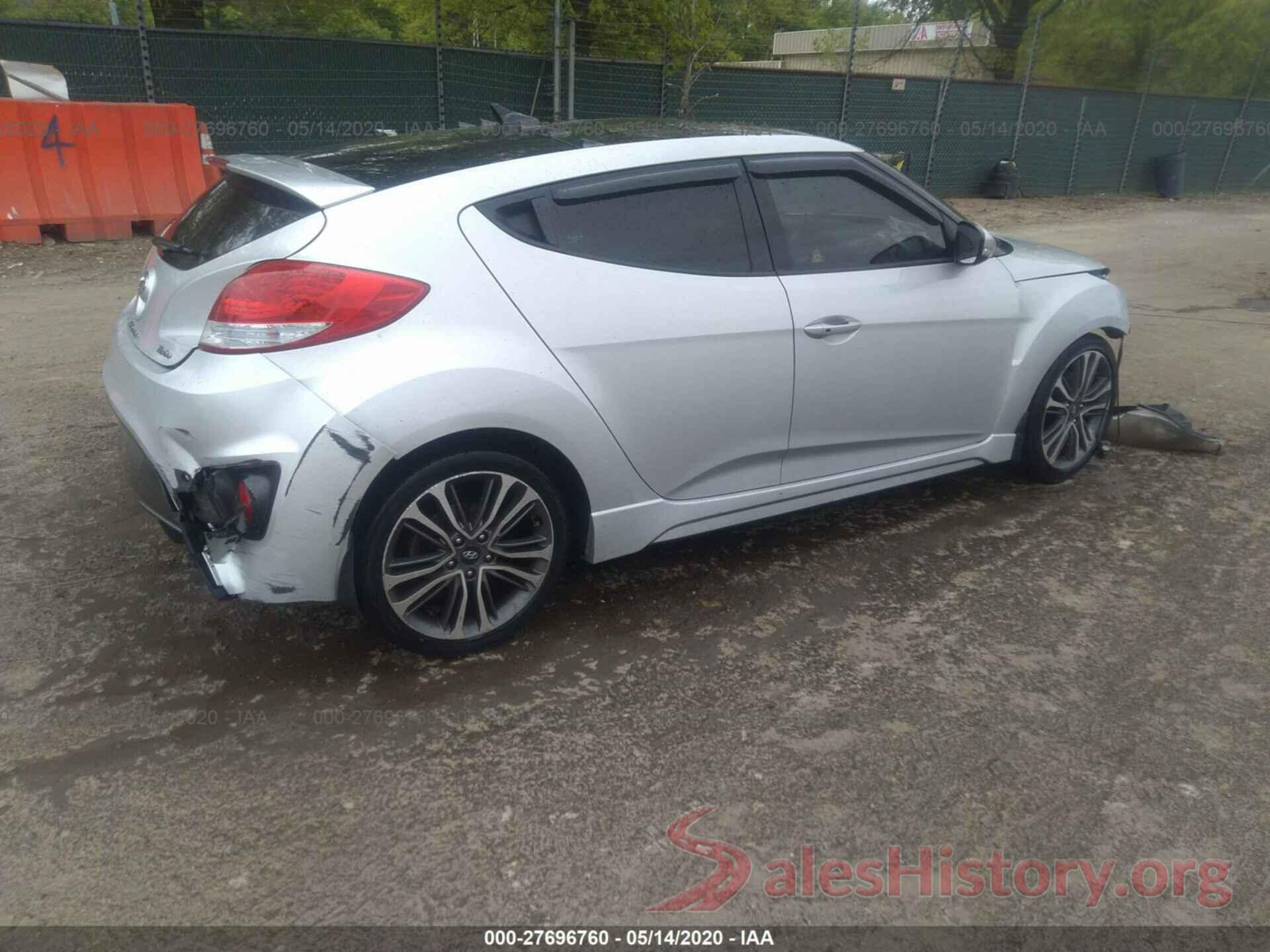 KMHTC6AE5GU295340 2016 Hyundai Veloster