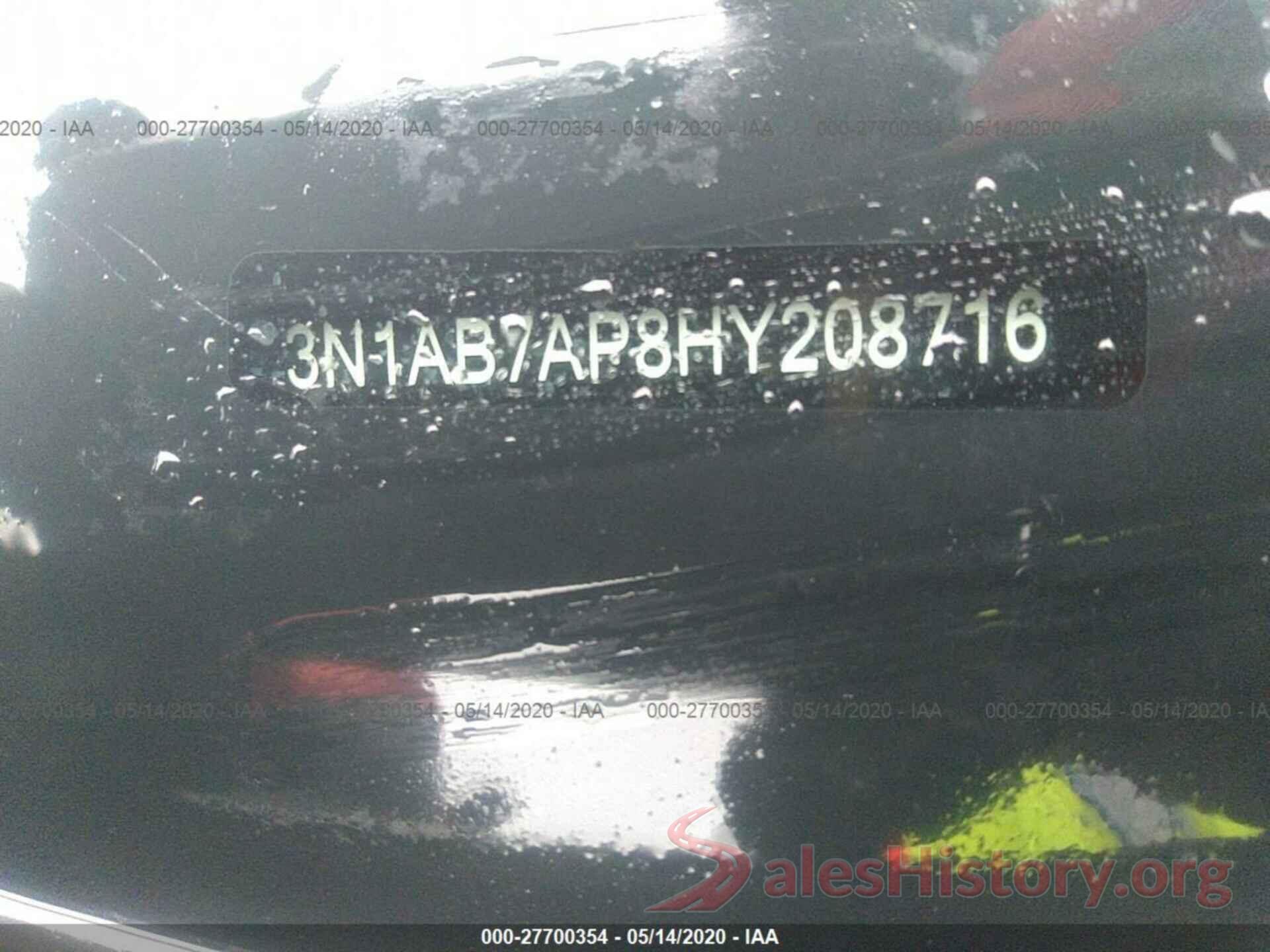 3N1AB7AP8HY208716 2017 Nissan Sentra