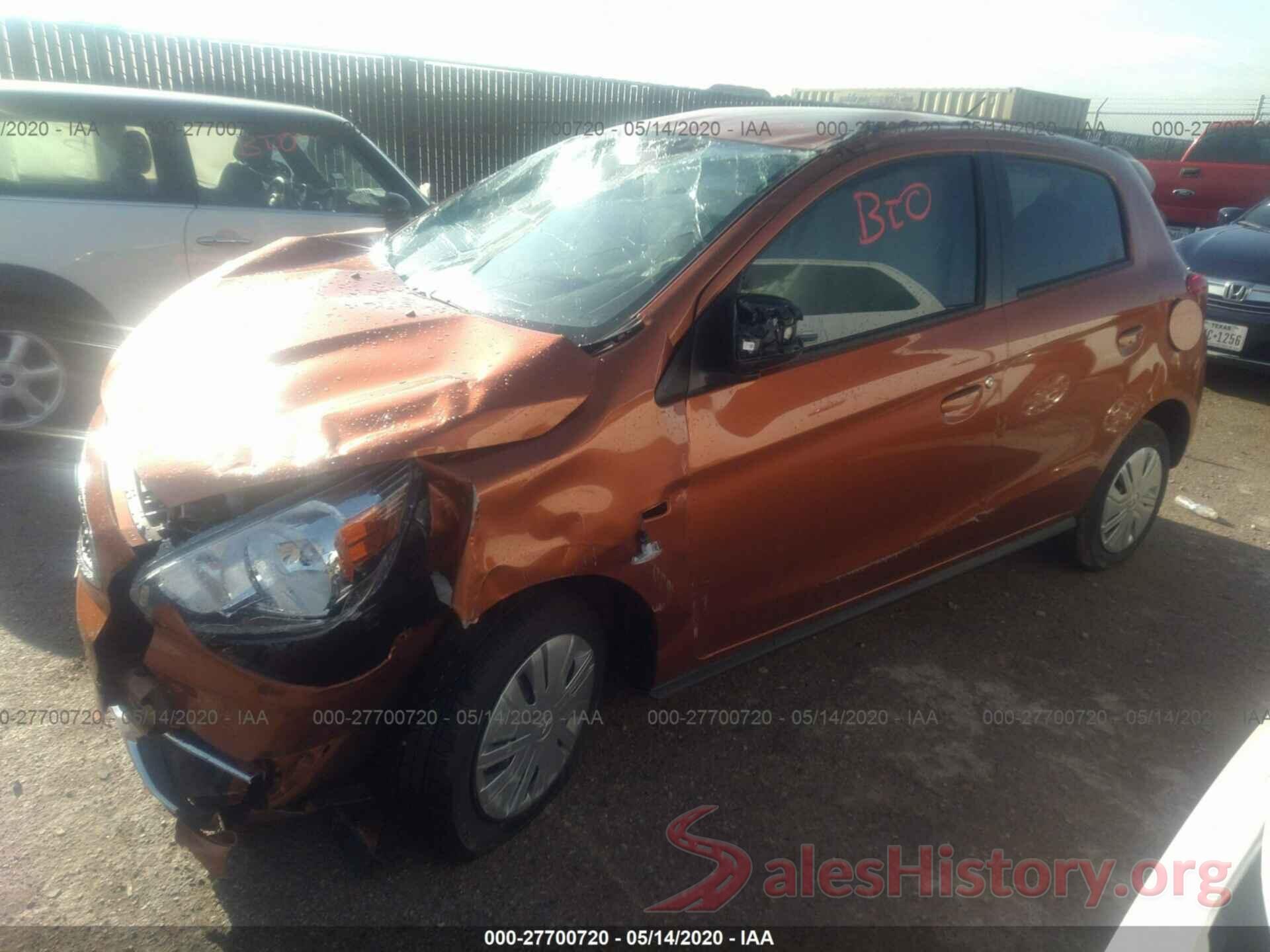 ML32A3HJ7LH003085 2020 MITSUBISHI MIRAGE