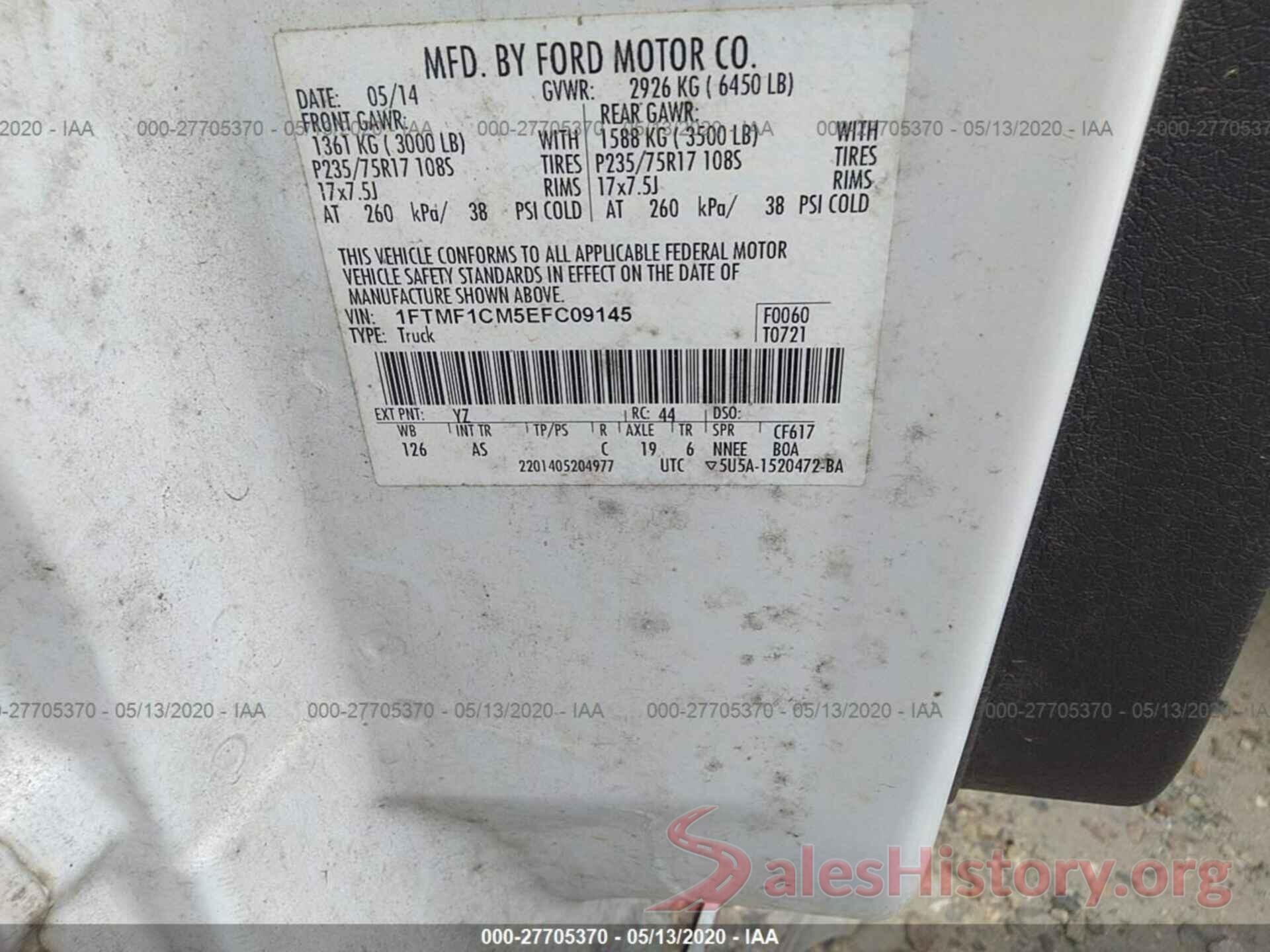 ML32F3FJ8JHF02398 2014 FORD F-150