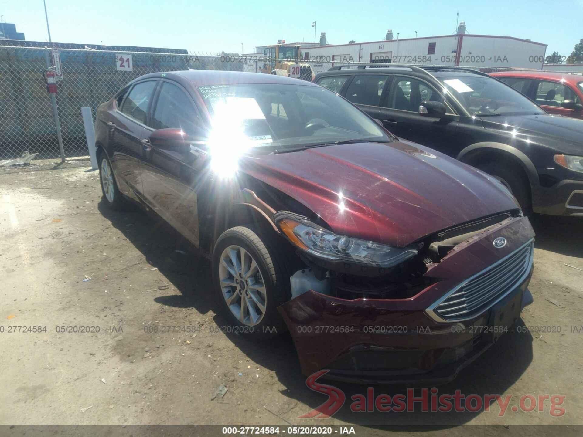 3FA6P0HD9HR293444 2017 FORD FUSION