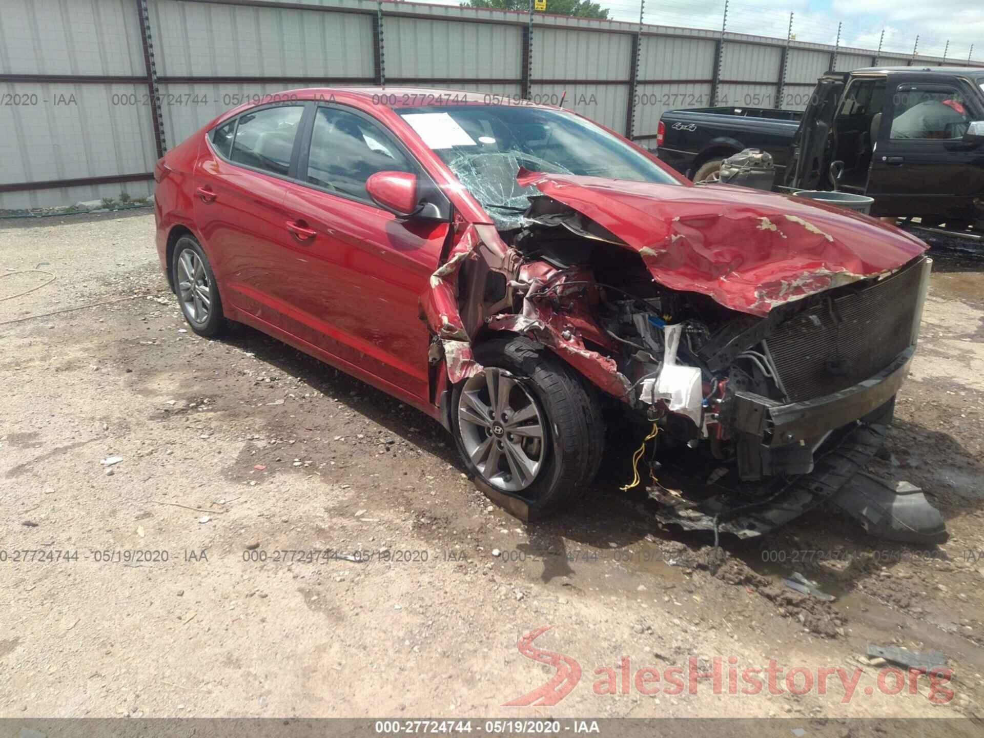 KMHD84LF9HU065320 2017 Hyundai Elantra