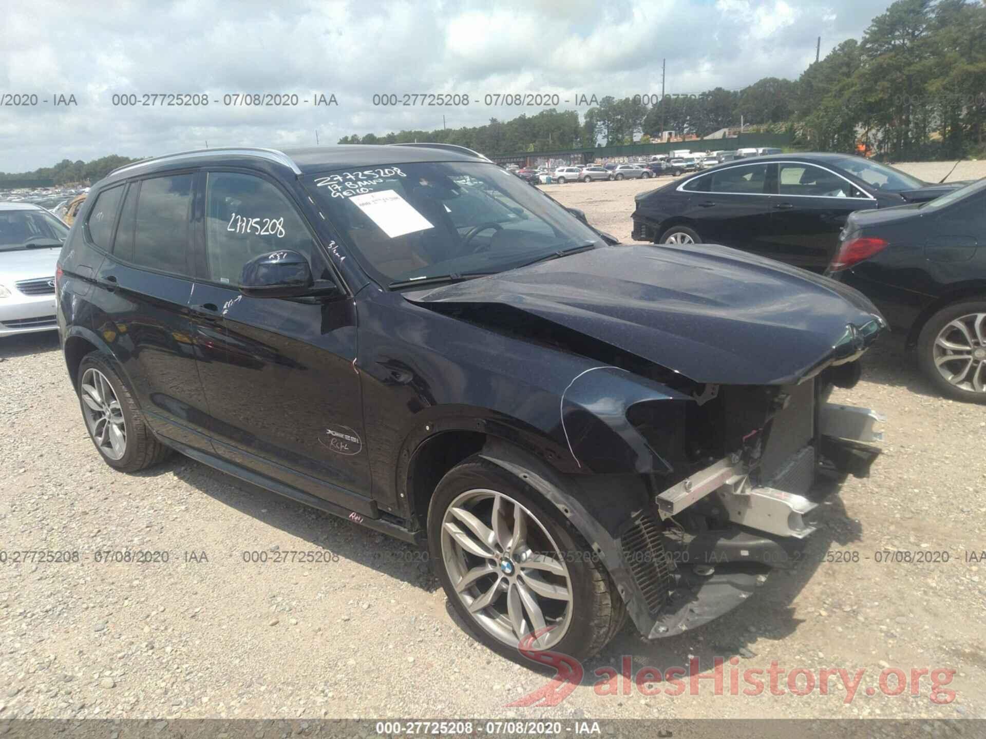 5UXWX9C5XH0T09793 2017 BMW X3