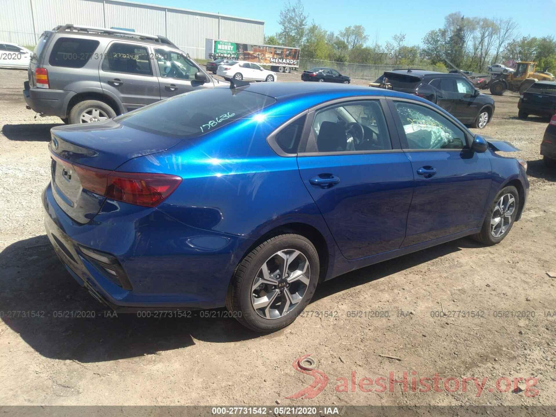 3KPF24ADXLE178636 2020 KIA FORTE