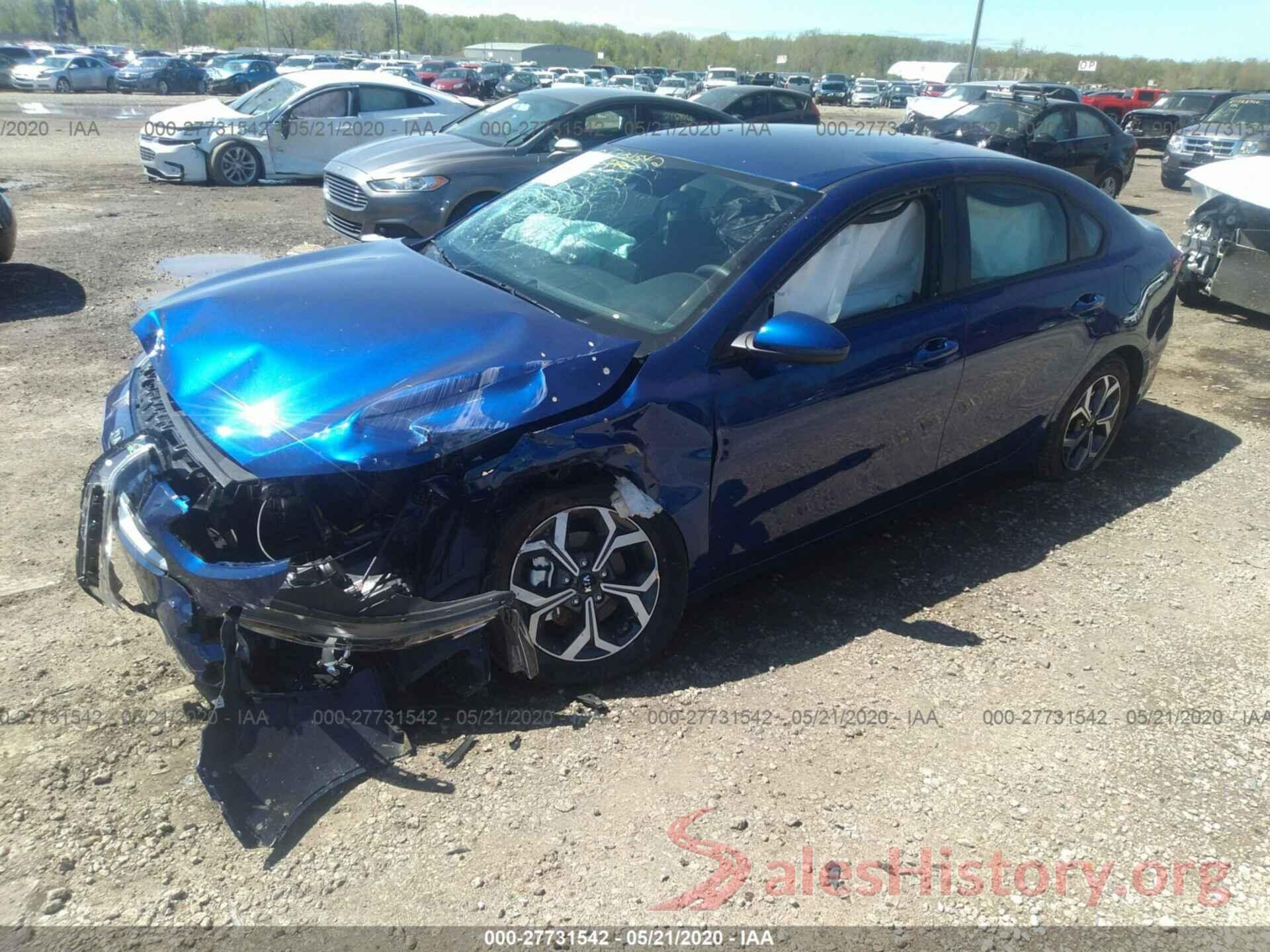 3KPF24ADXLE178636 2020 KIA FORTE