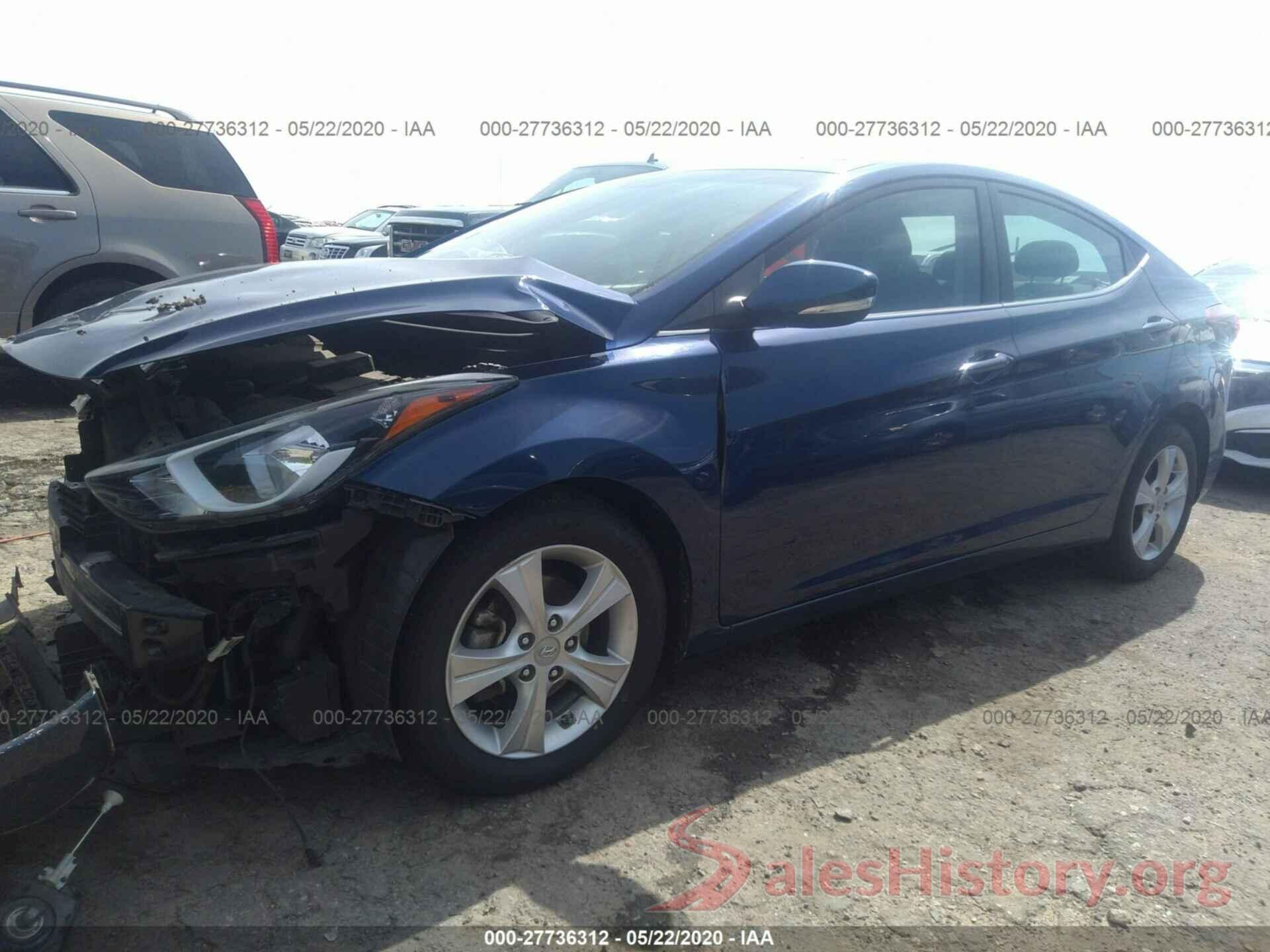 5NPDH4AE6GH686456 2016 Hyundai Elantra