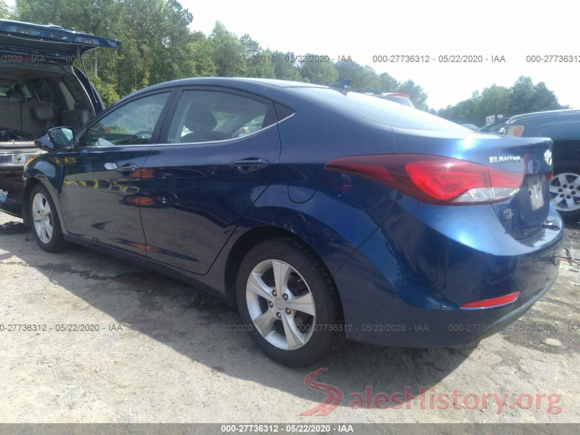 5NPDH4AE6GH686456 2016 Hyundai Elantra